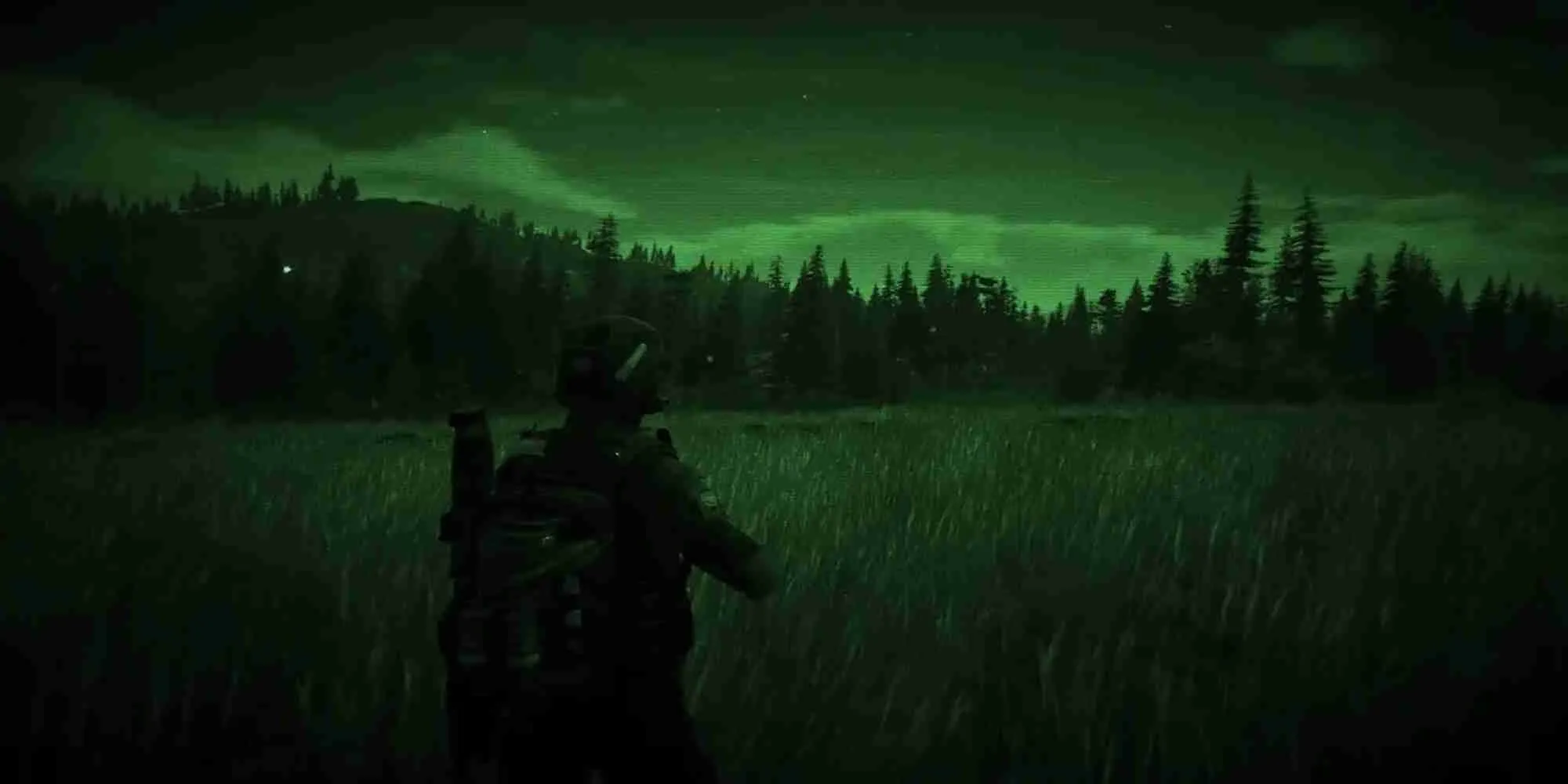 Biệt đội Ghost đang hành động trong Tom Clancy's Ghost Recon Wildlands, một thành viên sử dụng súng bắn tỉa