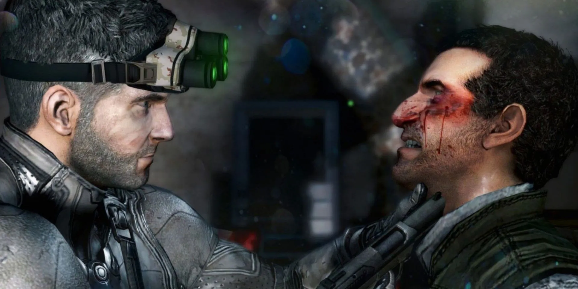 Sam Fisher đang thực hiện nhiệm vụ lén lút trong game Splinter Cell