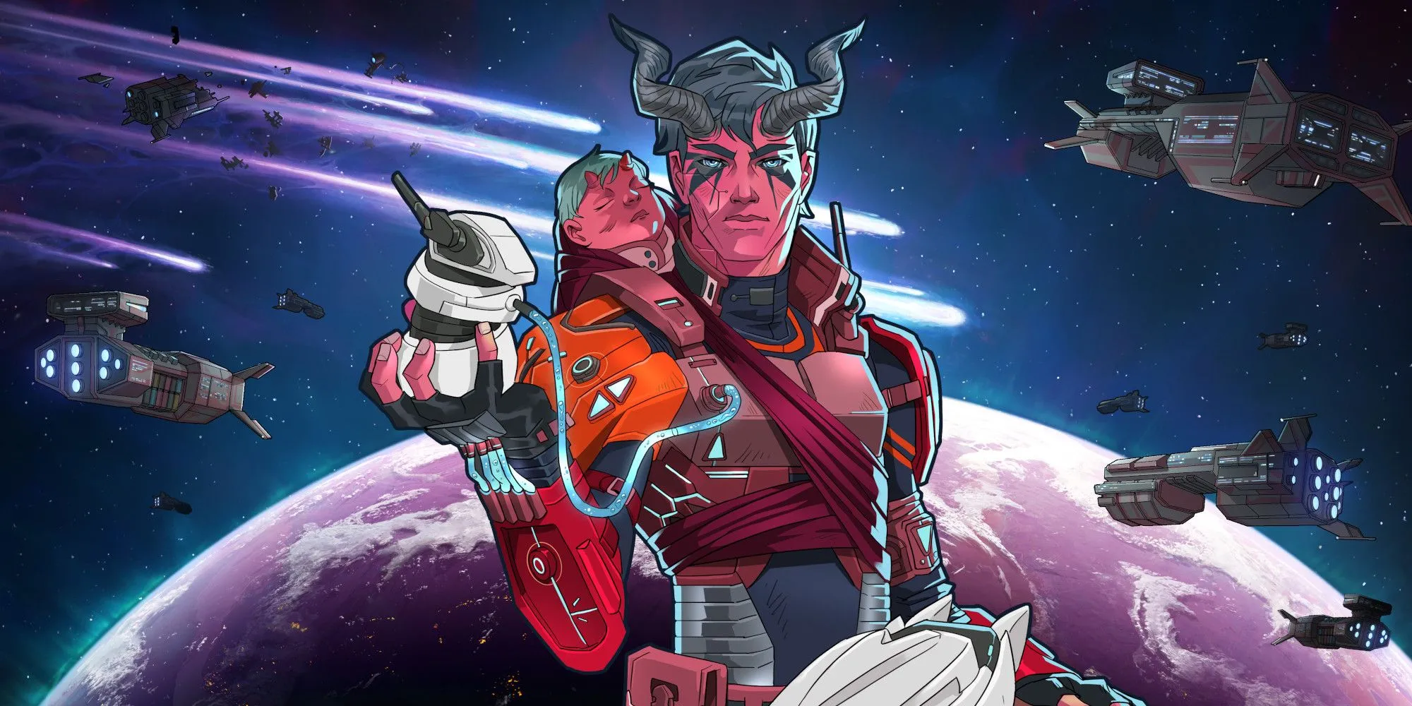 A piece of official art for RimWorld - Biotech.