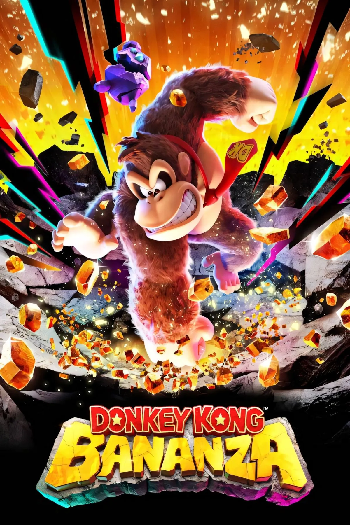 Ảnh bìa chính thức của game Donkey Kong Bananza trên Nintendo Switch 2