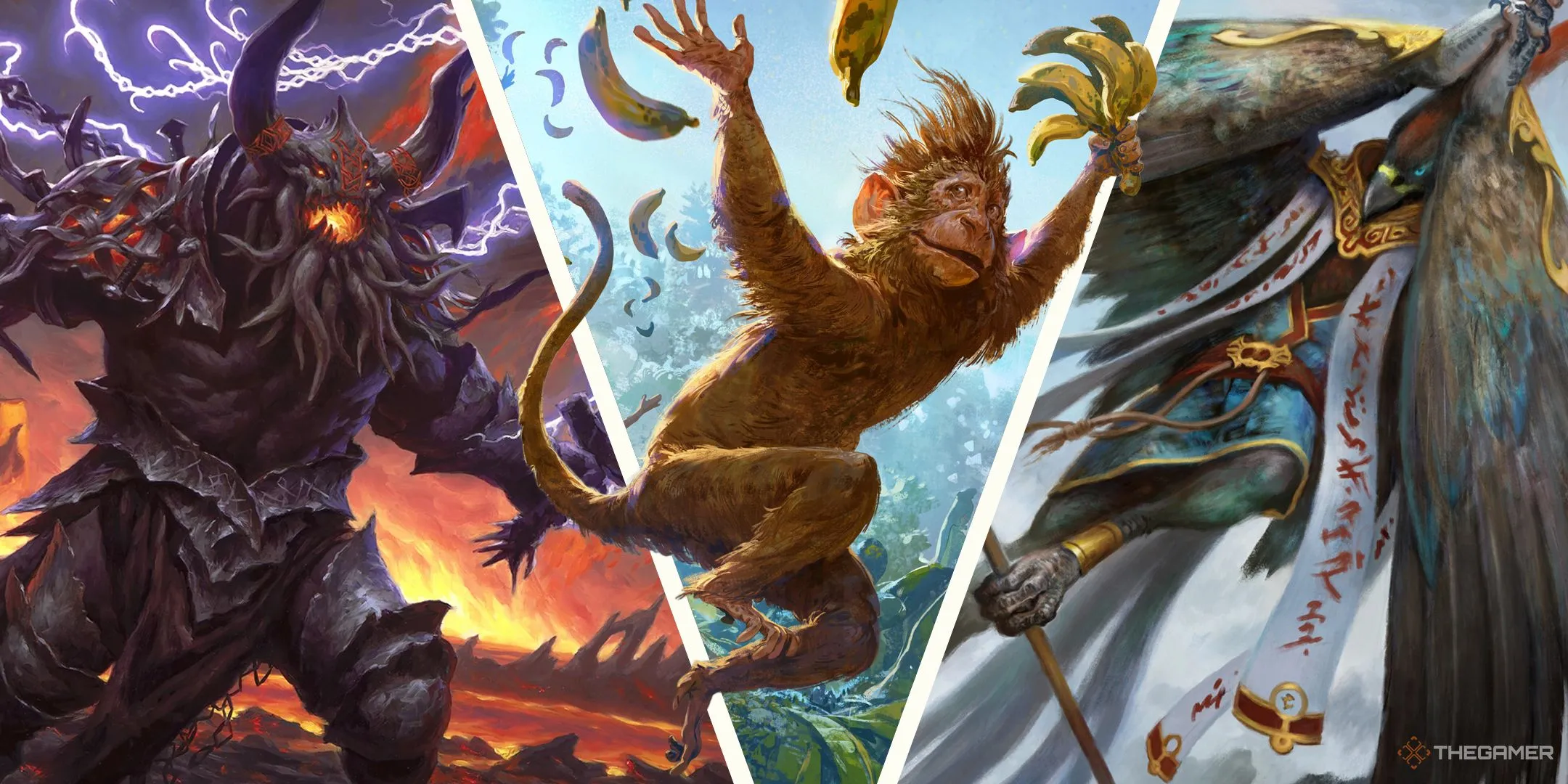 Ba tướng Commander trong Magic: The Gathering là Kardur, Kibo và Ishai, minh họa cho việc các deck bị tháo dỡ.