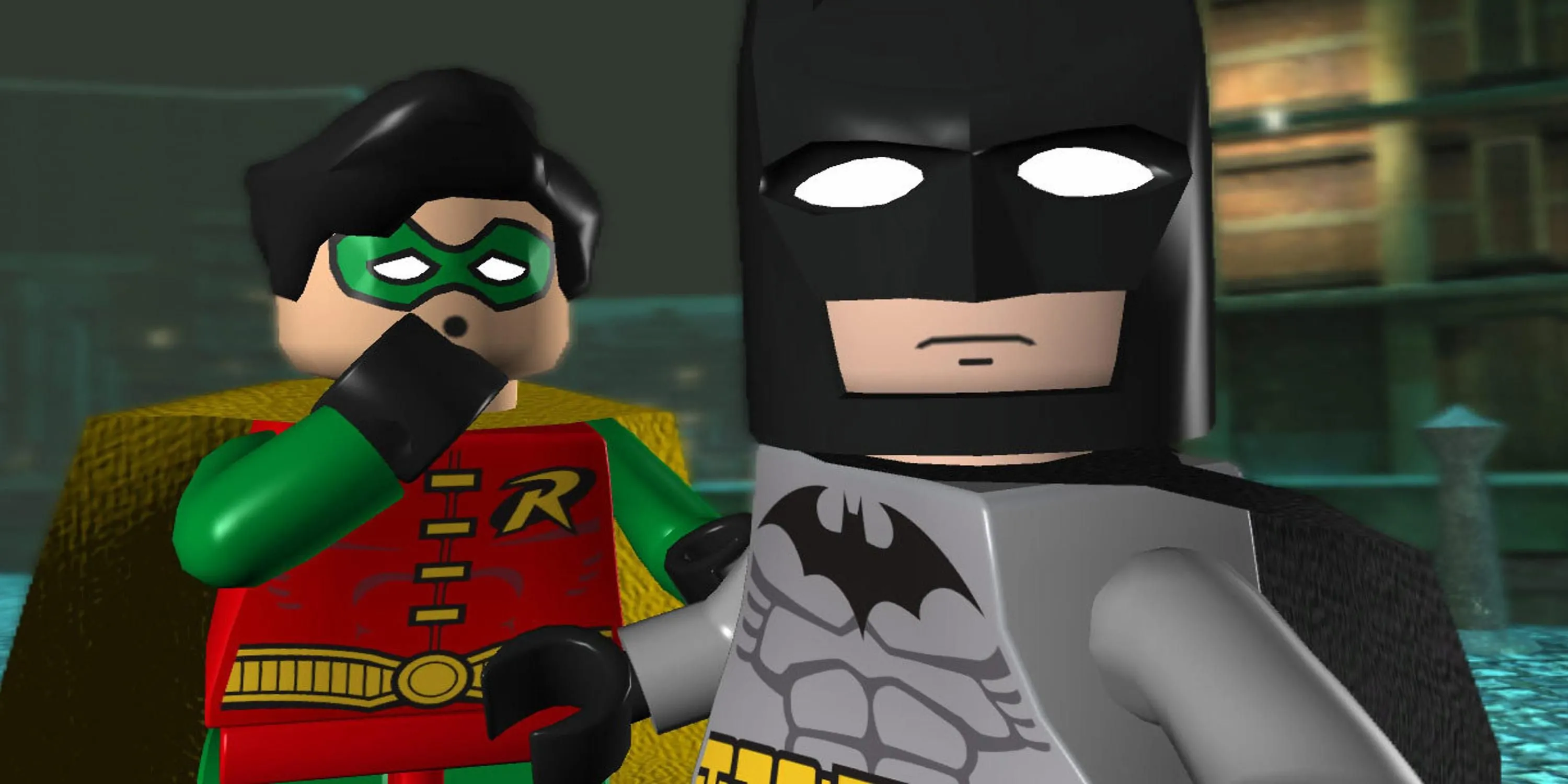 Batman và Robin vui vẻ trong thế giới Lego của Lego Batman The Videogame