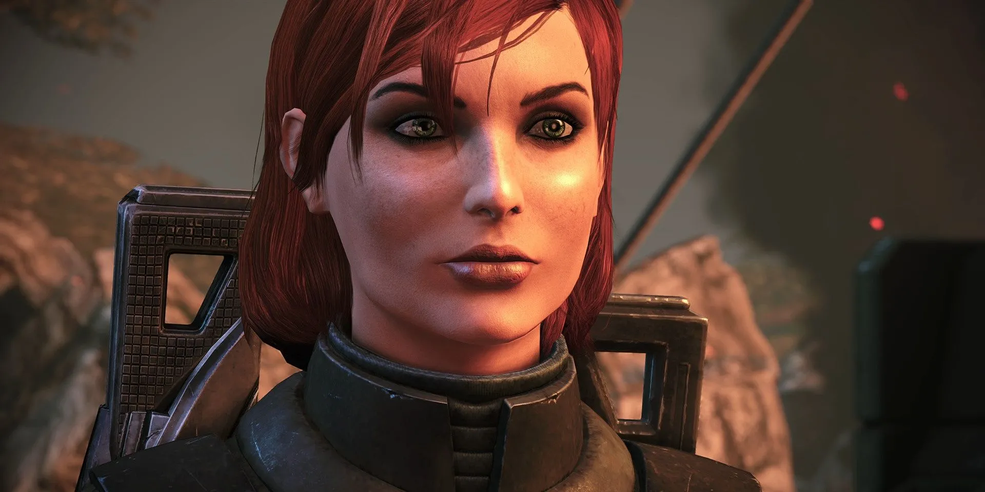 Cận cảnh nhân vật nữ Commander Shepard trong Mass Effect Legendary Edition