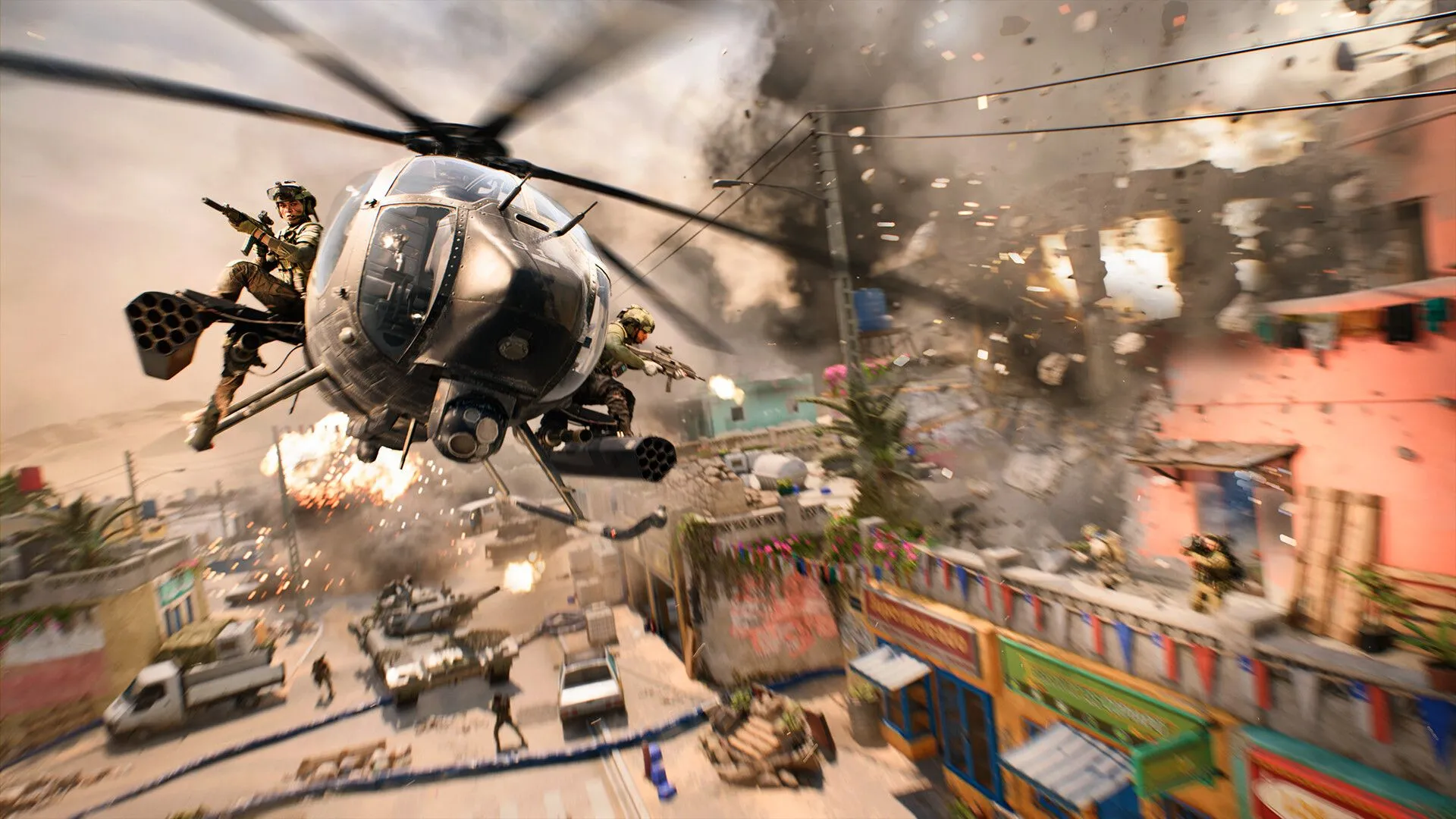 Cảnh chiến đấu trong game Battlefield 2042