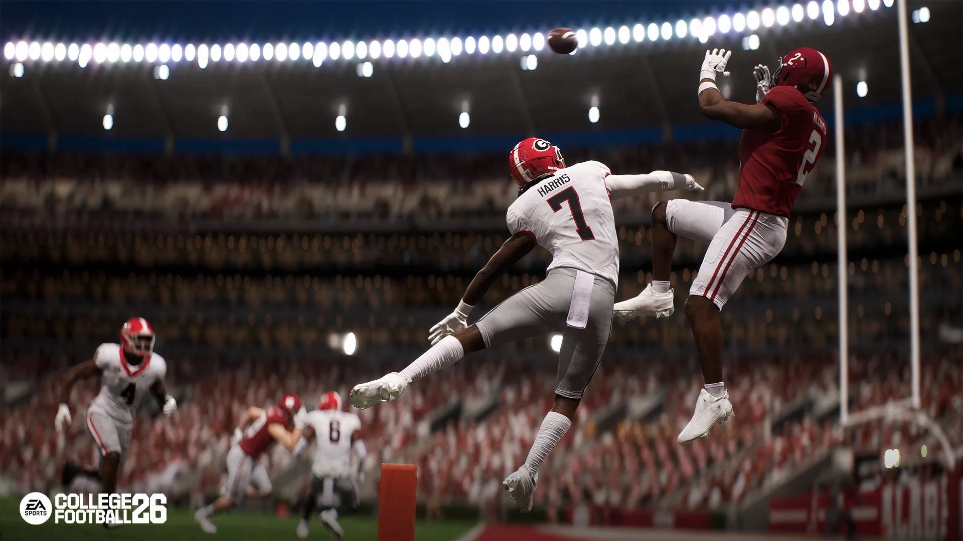 Cầu thủ Ryan Williams thực hiện pha bắt bóng đầy ngoạn mục trong EA Sports College Football 26