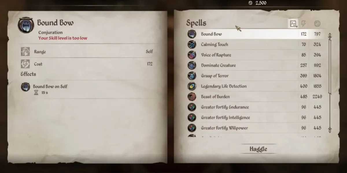 Cung Bound Bow được triệu hồi từ phép thuật trong The Elder Scrolls IV: Oblivion Remastered, biểu tượng cho sức mạnh tầm xa linh hoạt.