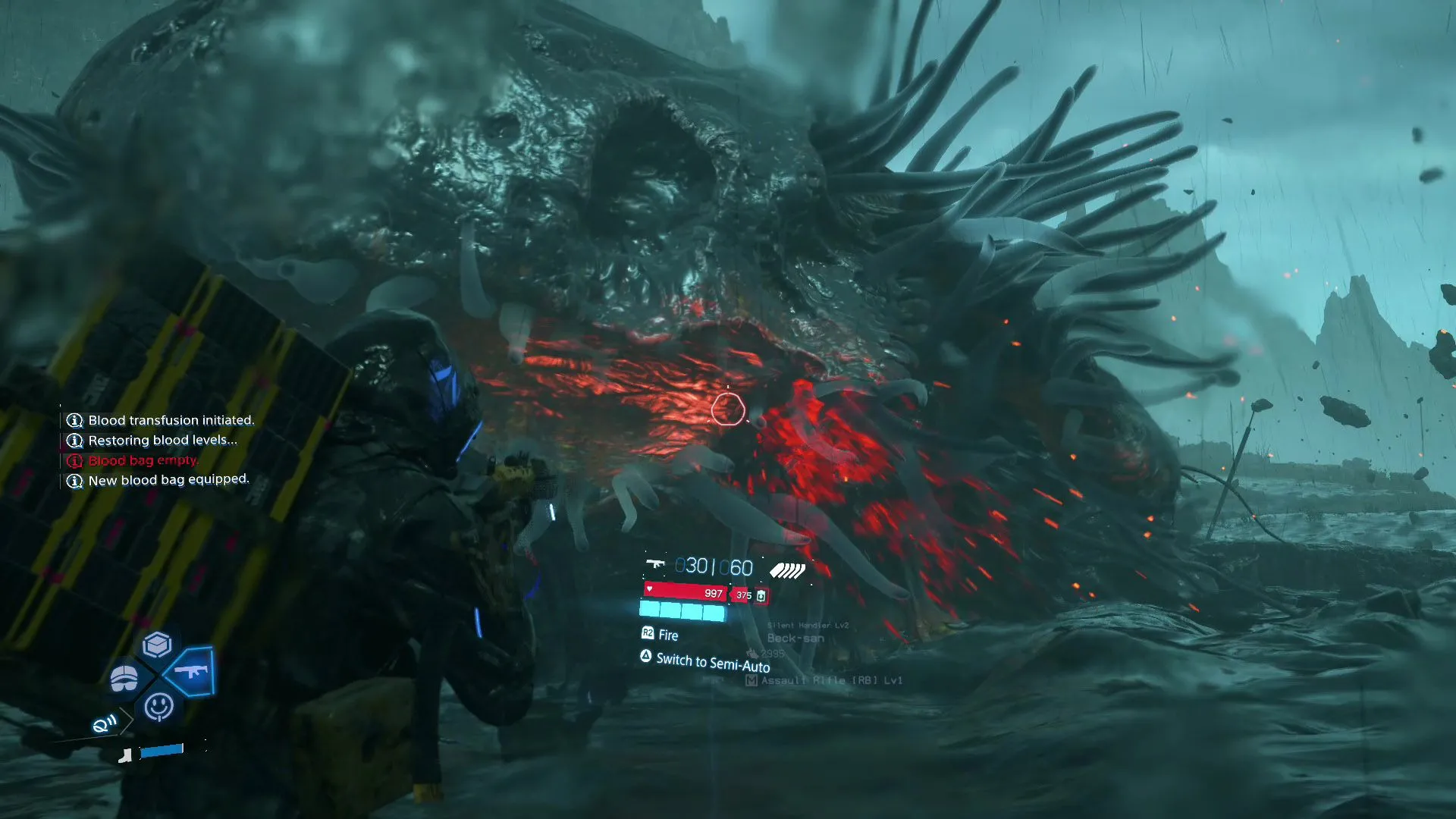 Giant BT khổng lồ lặn sâu xuống biển hắc dịch, chuẩn bị cho đòn tấn công bất ngờ trong Death Stranding 2.