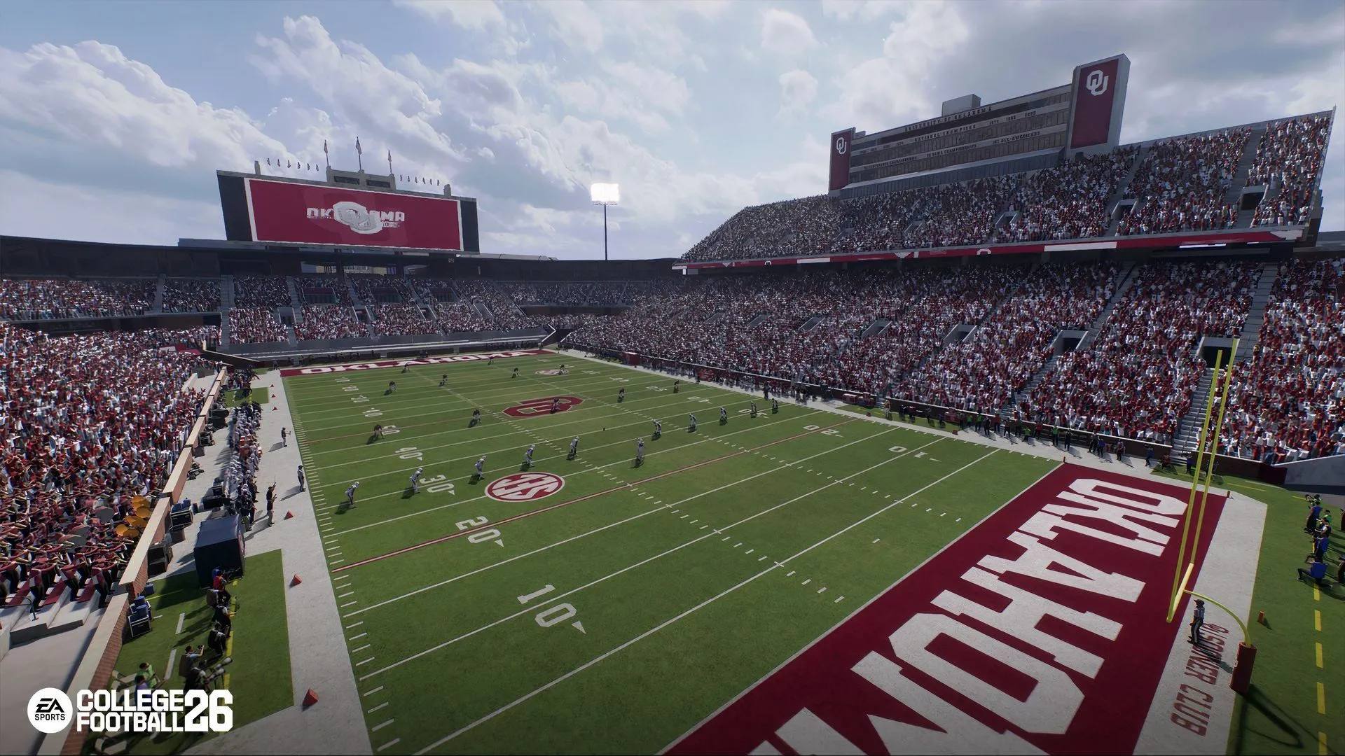 Giao diện Ultimate Team trong College Football 26, hiển thị các lựa chọn thẻ cầu thủ và menu