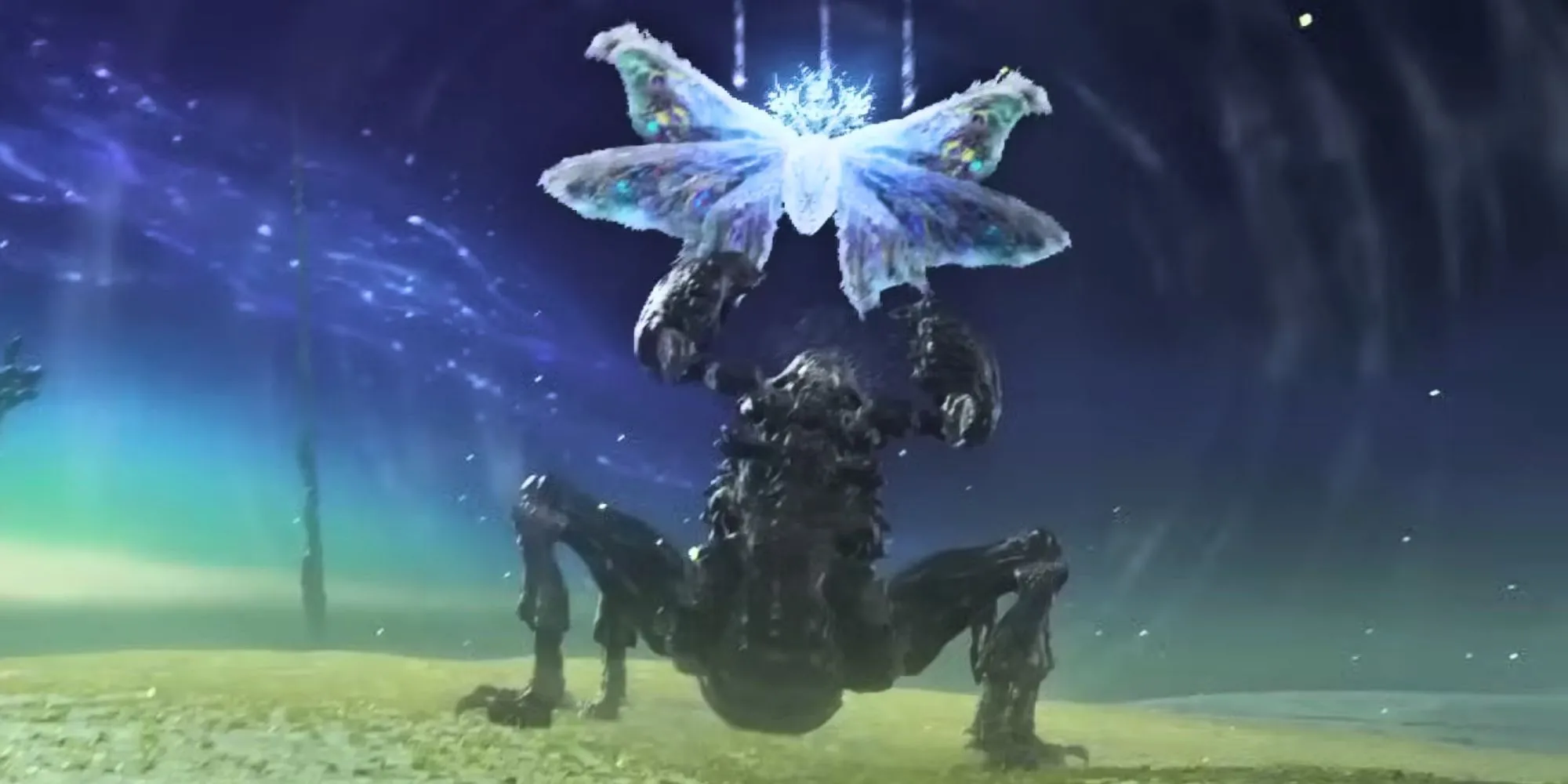 Gnoster, Wisdom of Night, ở trạng thái tách biệt trong trận chiến Elden Ring Nightreign