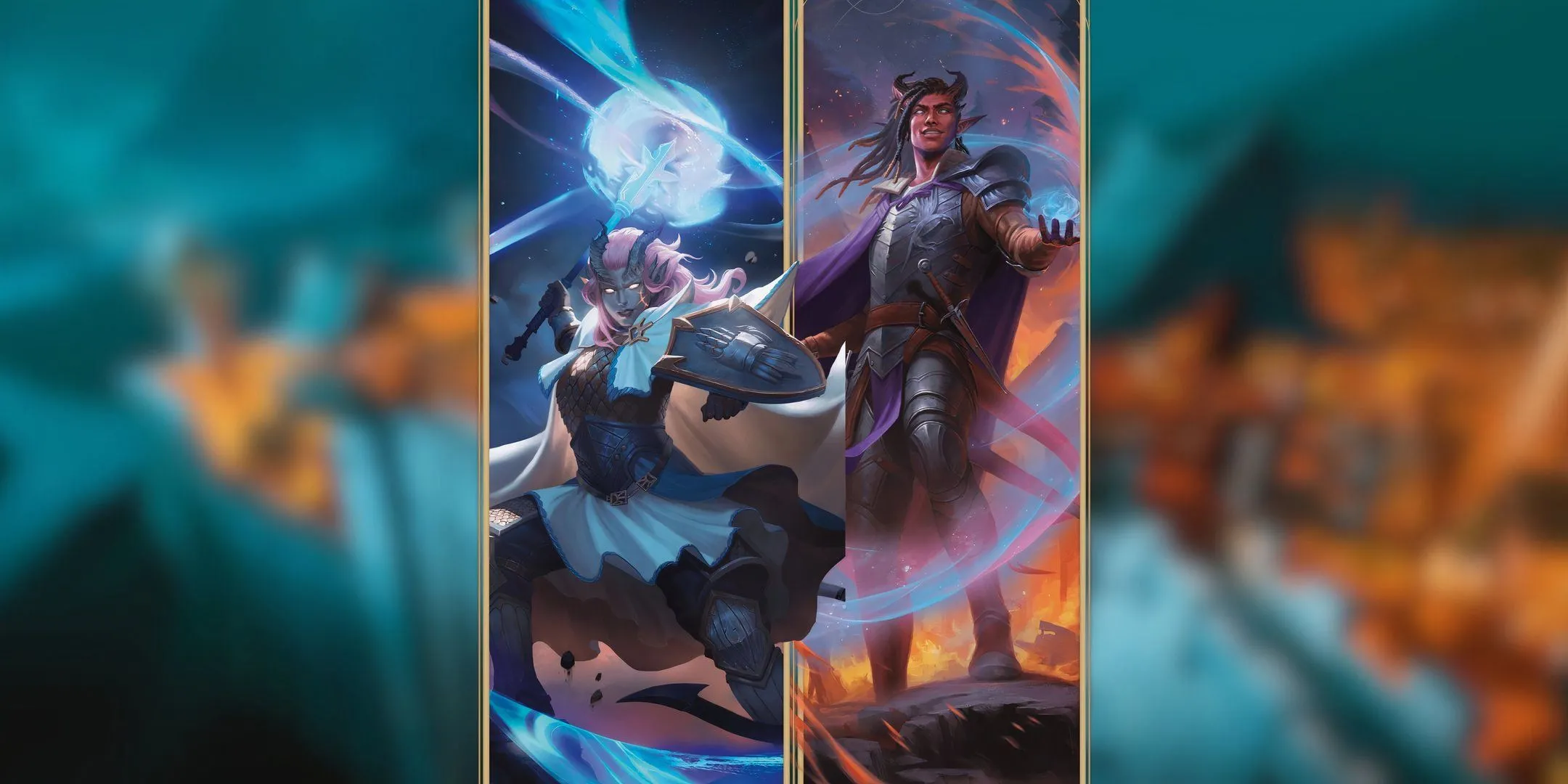 Hai pháp sư Tiefling sử dụng phép thuật, thể hiện khả năng mở rộng tầm với của Mage Hand qua tài năng Telekinetic