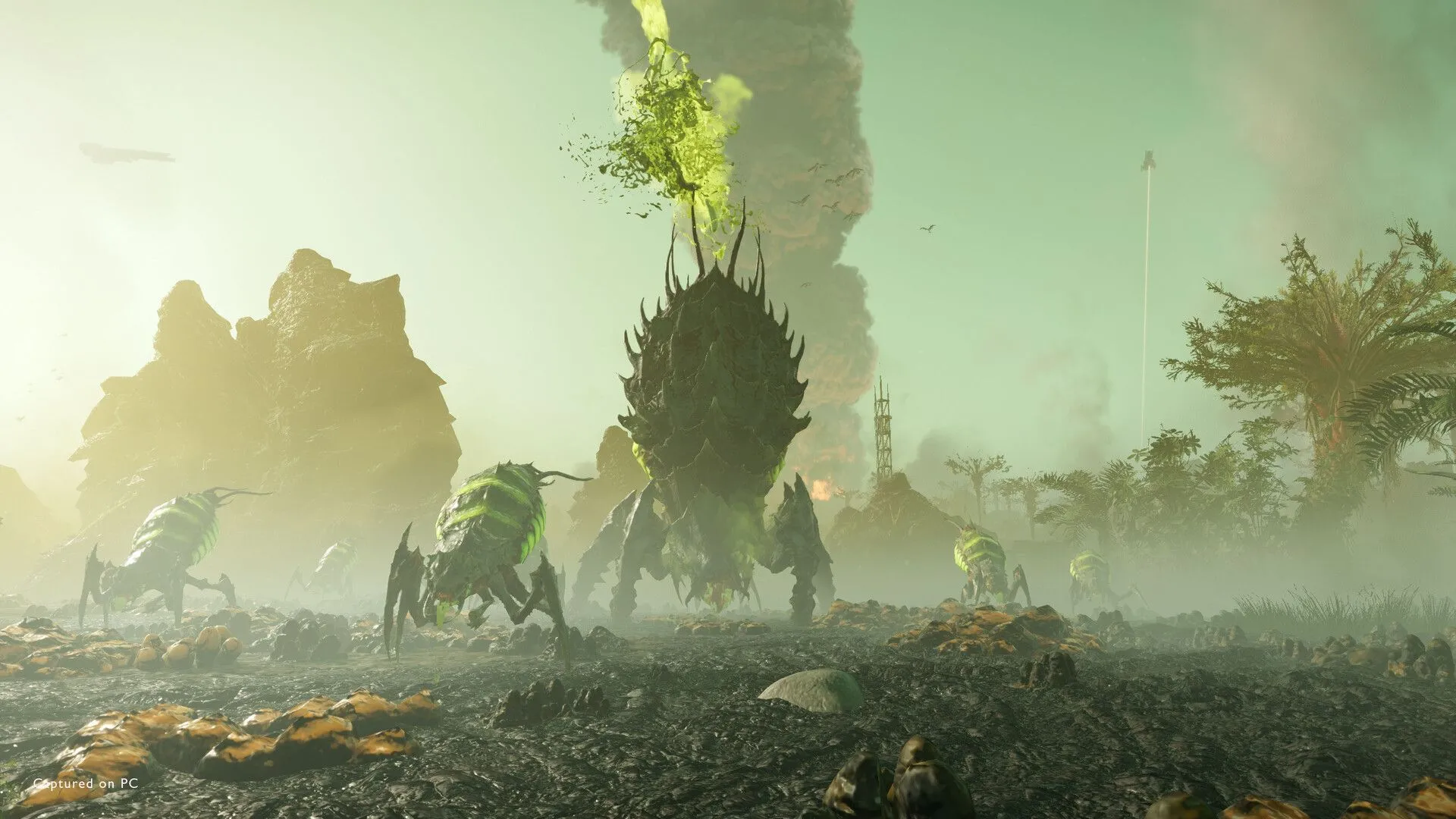 Helldivers 2: Lính Helldivers khai hỏa vũ khí hạng nặng