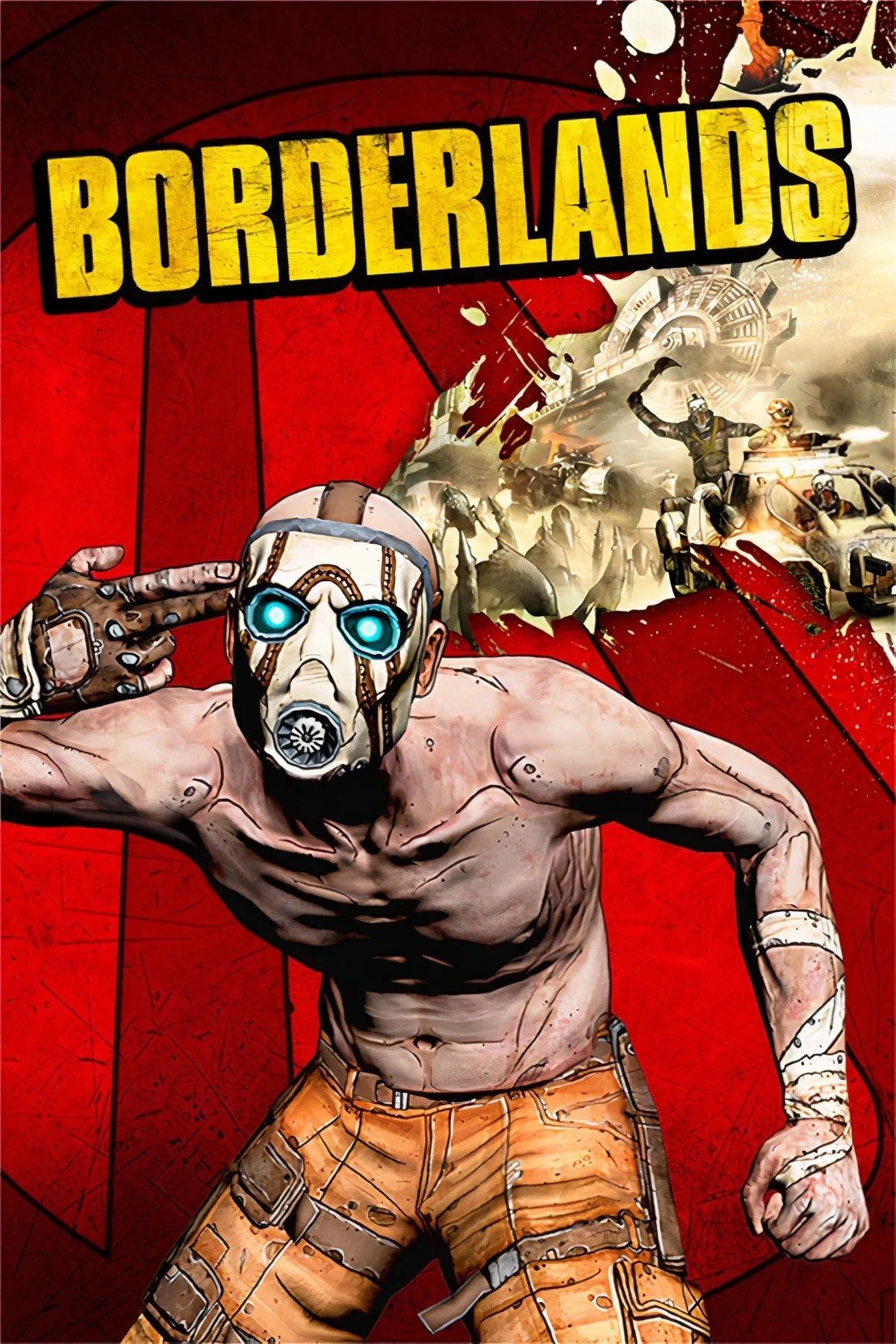 Hình ảnh cắt dán thể hiện phong cách nghệ thuật độc đáo của Borderlands