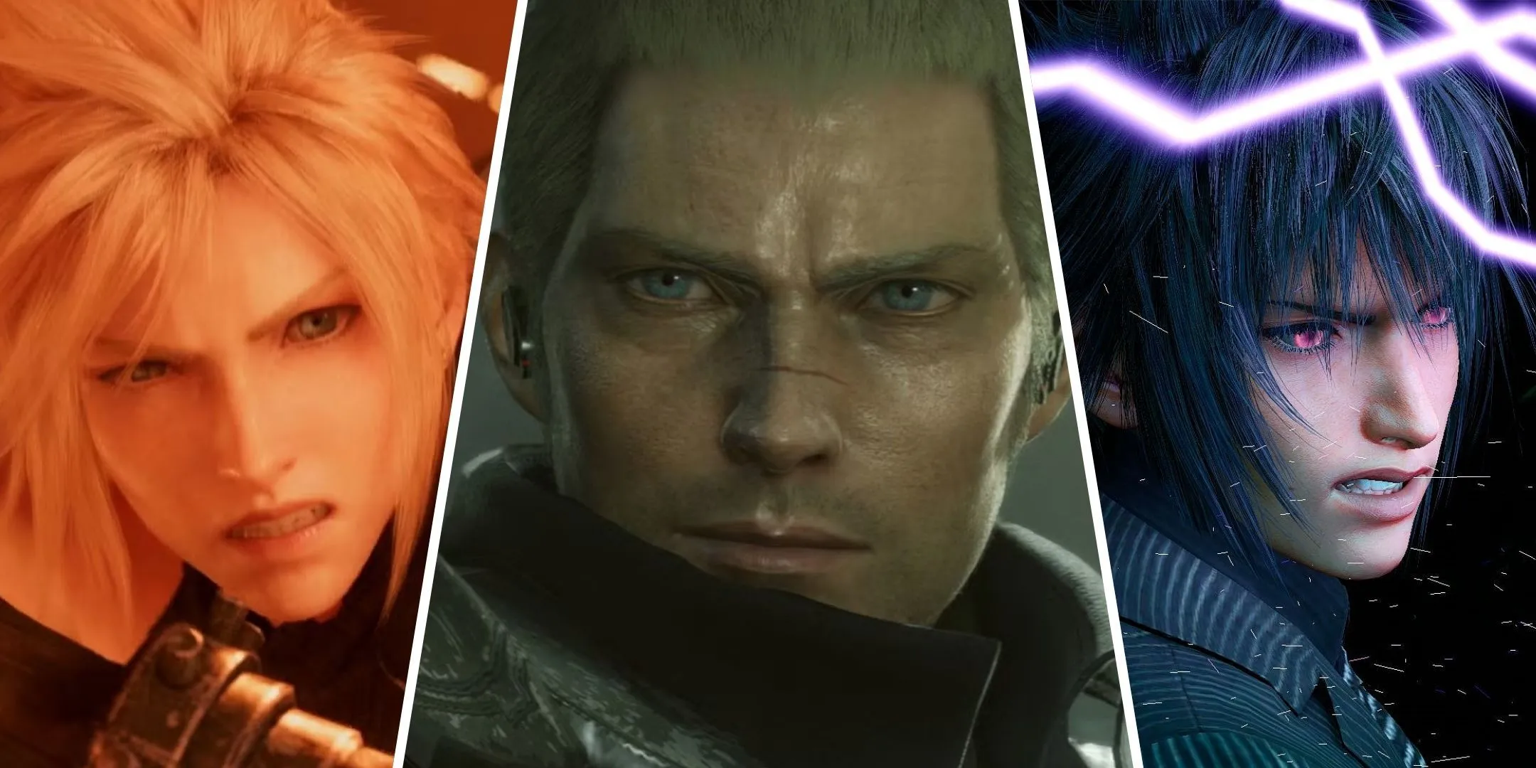 Hình ảnh tổng hợp Cloud, Jack và Noctis - các nhân vật biểu tượng của Final Fantasy