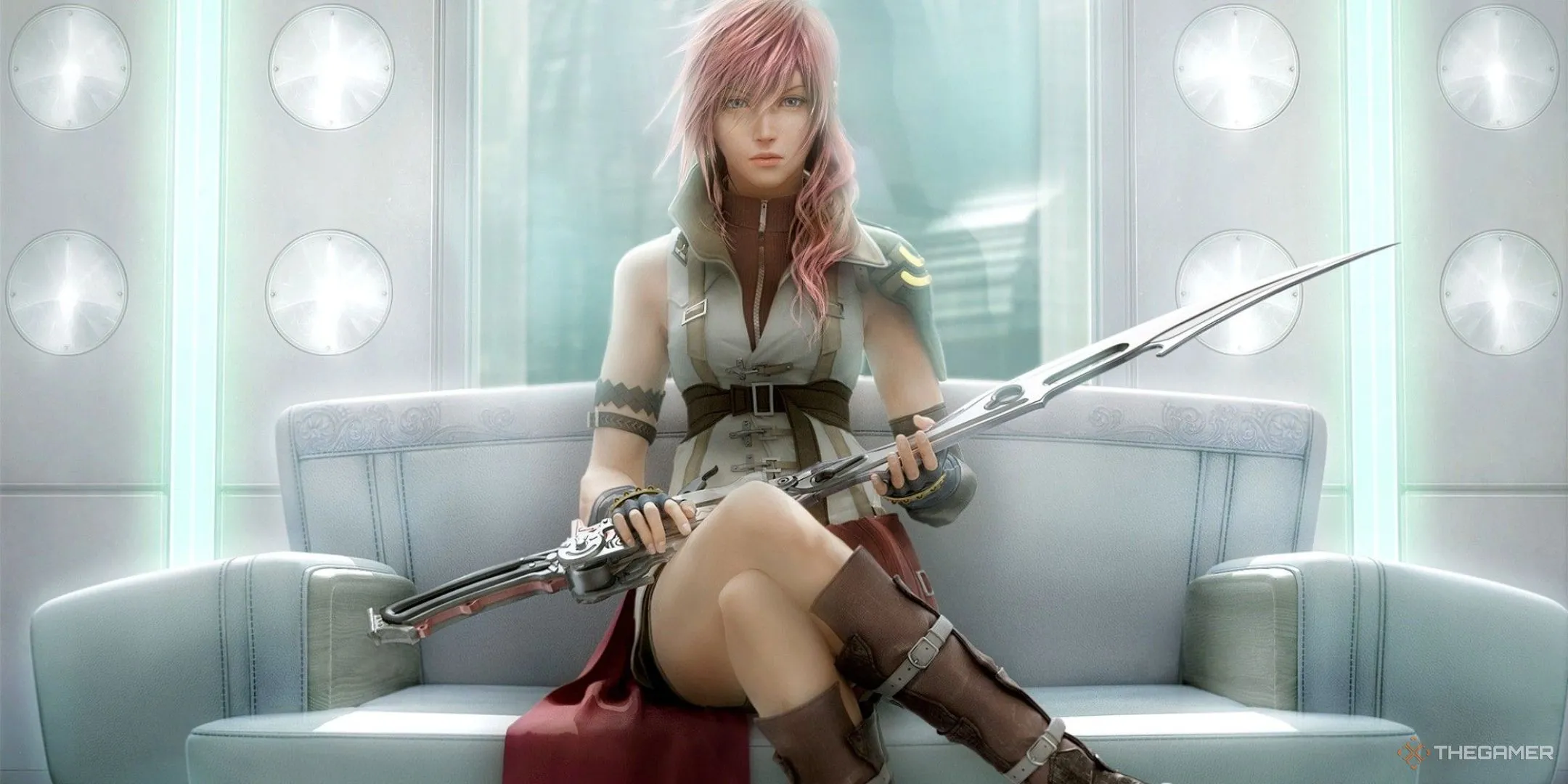 Lightning (Claire Farron) từ Final Fantasy 13, một nữ quân nhân mạnh mẽ và quyết đoán