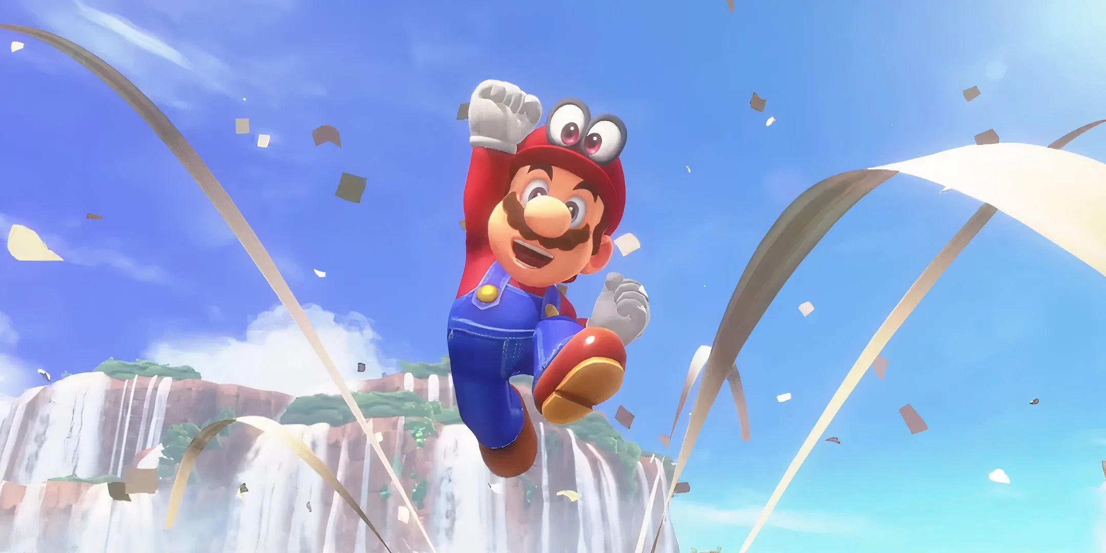 Mario nhảy lên vui mừng trong trailer của Super Mario Odyssey