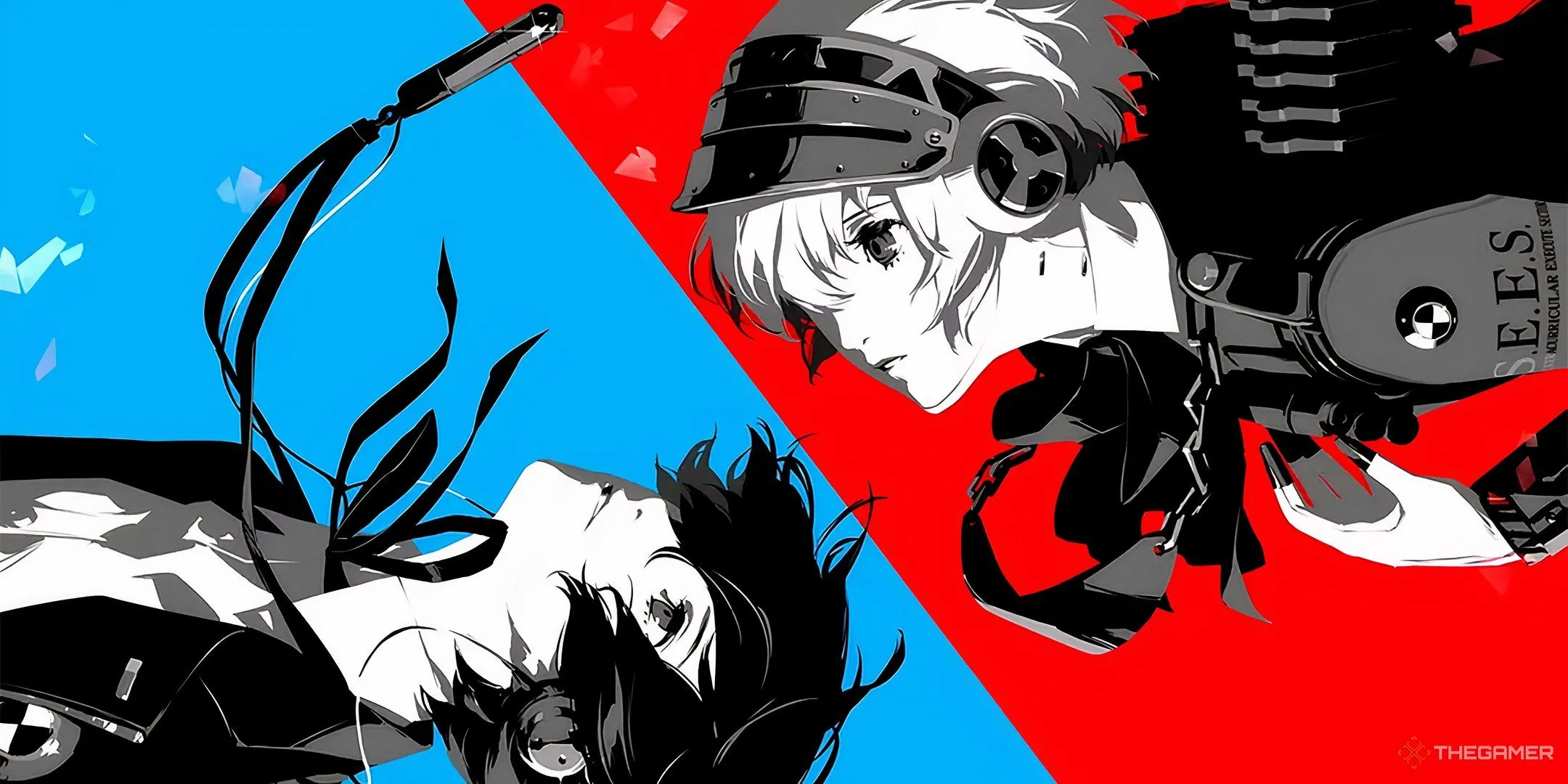 Nhân vật chính và Aigis trong hình ảnh quảng bá cho Persona 3 Reload, tựa JRPG được làm lại xuất sắc