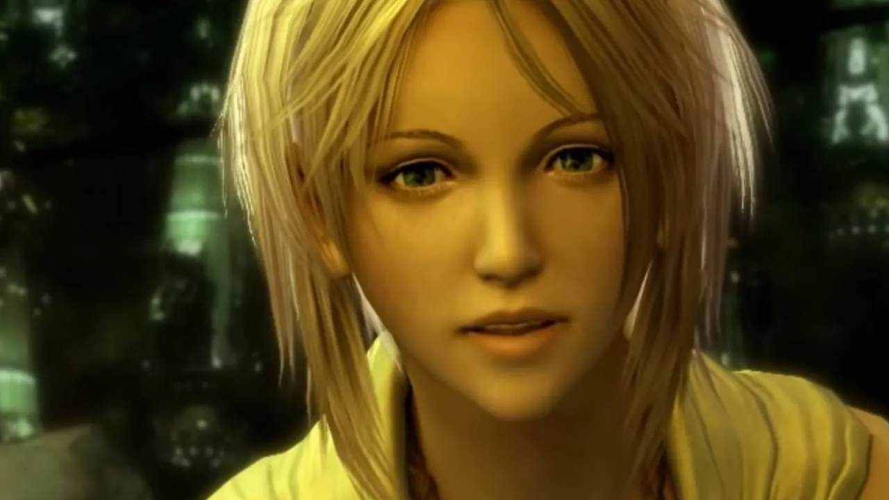 Nora Estheim, mẹ của Hope, trong Final Fantasy 13, trước khi cô ngã xuống tại Hanging Edge.