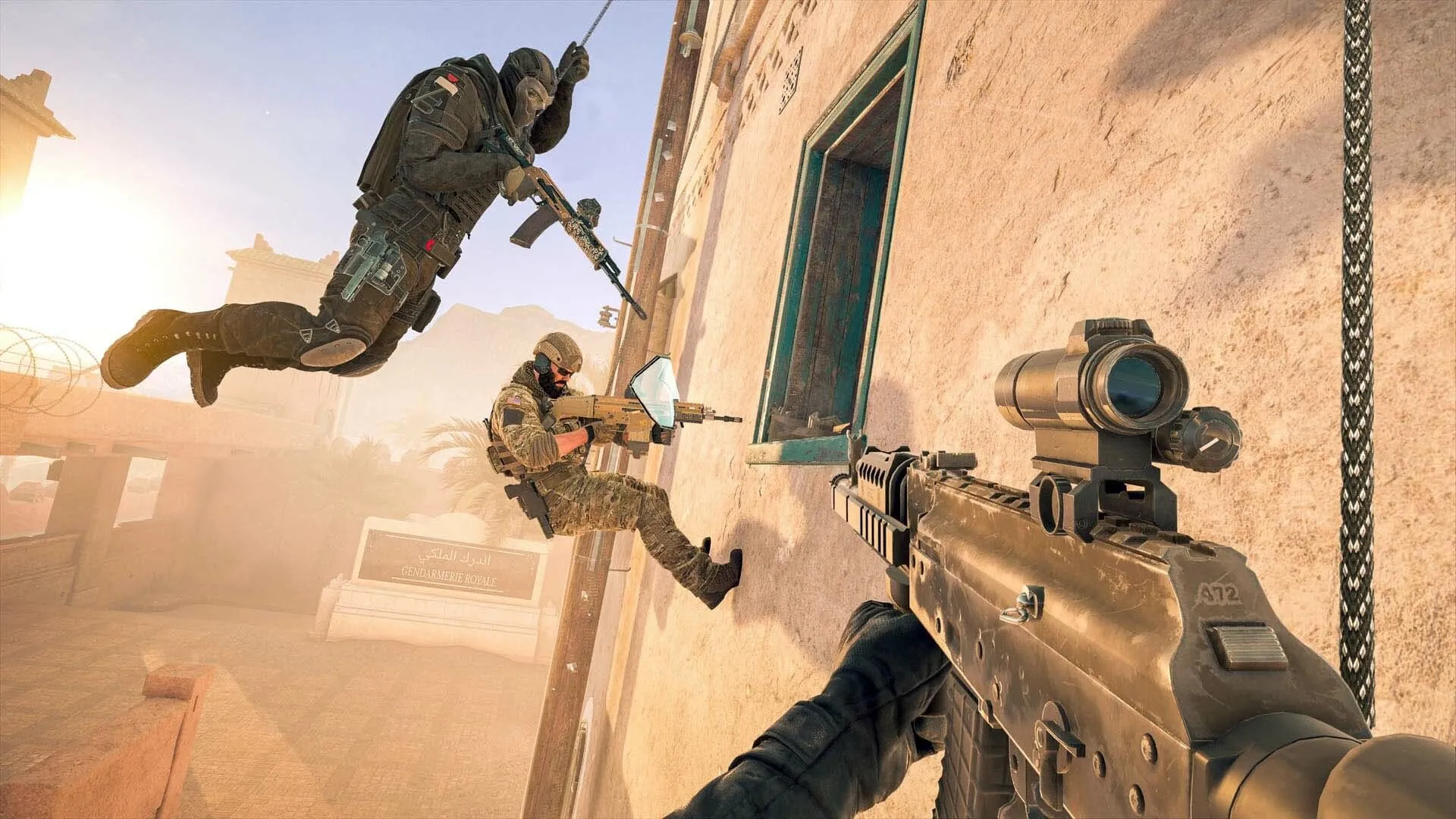 Pha cận cảnh Operator với vũ khí trong Tom Clancy's Rainbow Six Siege X