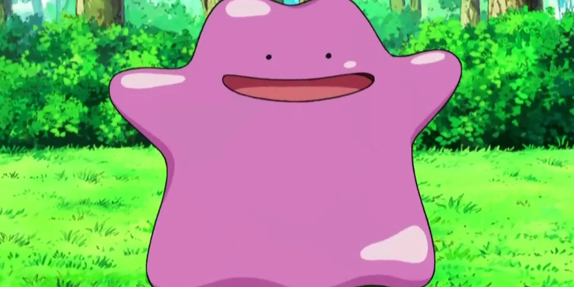 Pokemon Ditto với biểu cảm ngộ nghĩnh trong môi trường tự nhiên