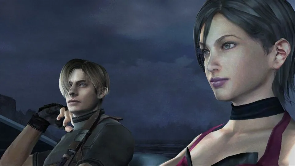Screenshot Resident Evil 4 HD, Leon Kennedy đang nhắm bắn kẻ thù Ganado