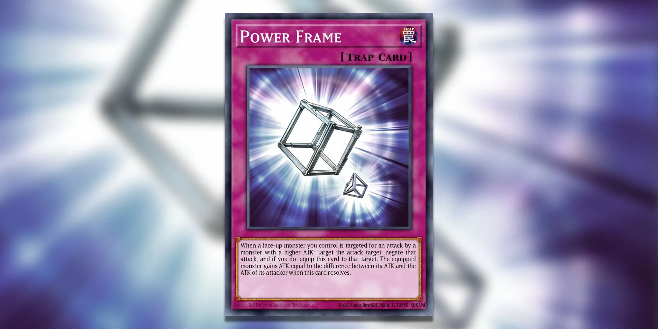 Thẻ bài bẫy Power Frame từ Yu-Gi-Oh! TCG.