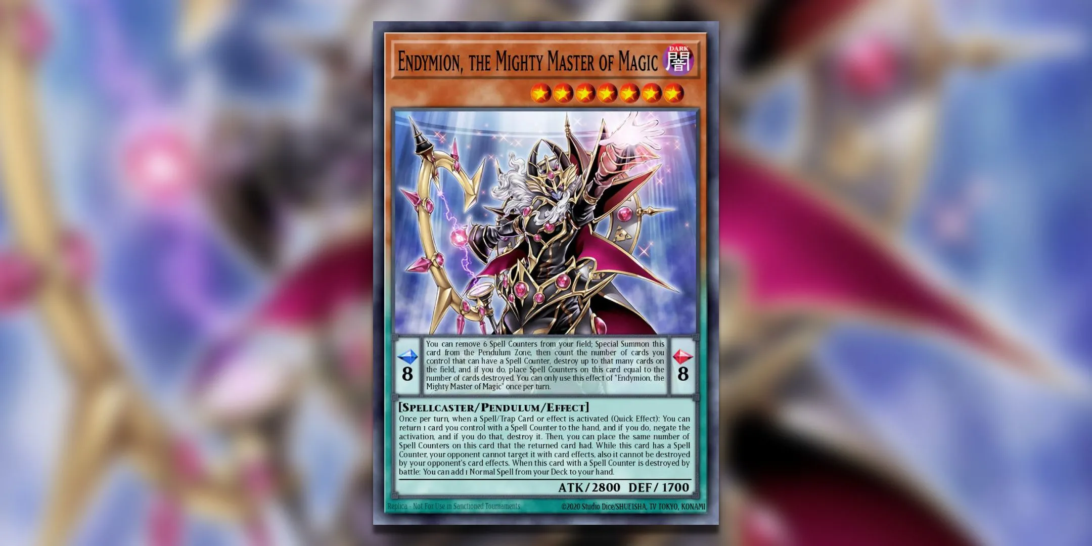 Thẻ bài Endymion, The Mighty Master Of Magic từ Yu-Gi-Oh! TCG.