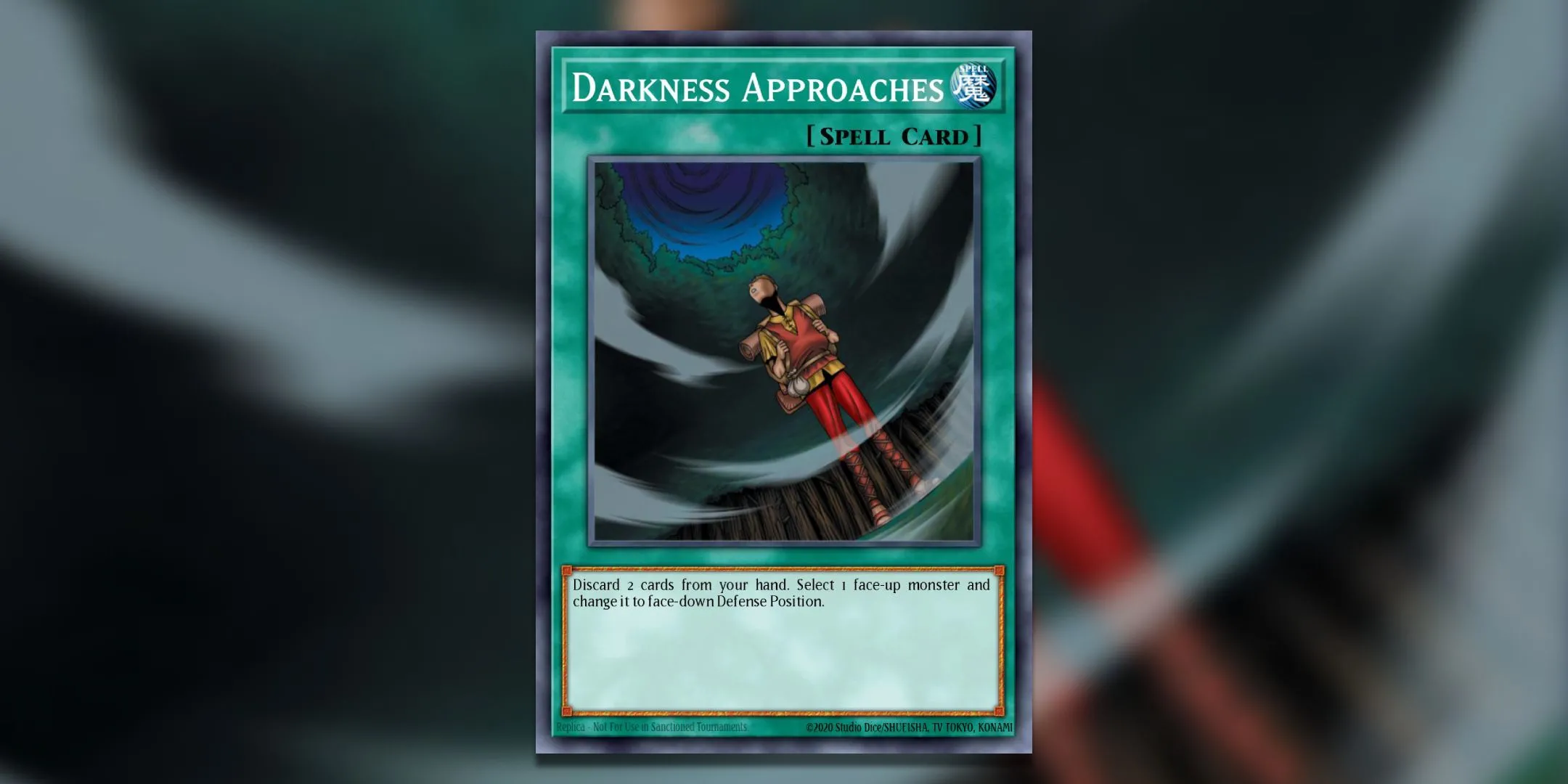 Thẻ bài phép Darkness Approaches từ Yu-Gi-Oh! TCG.