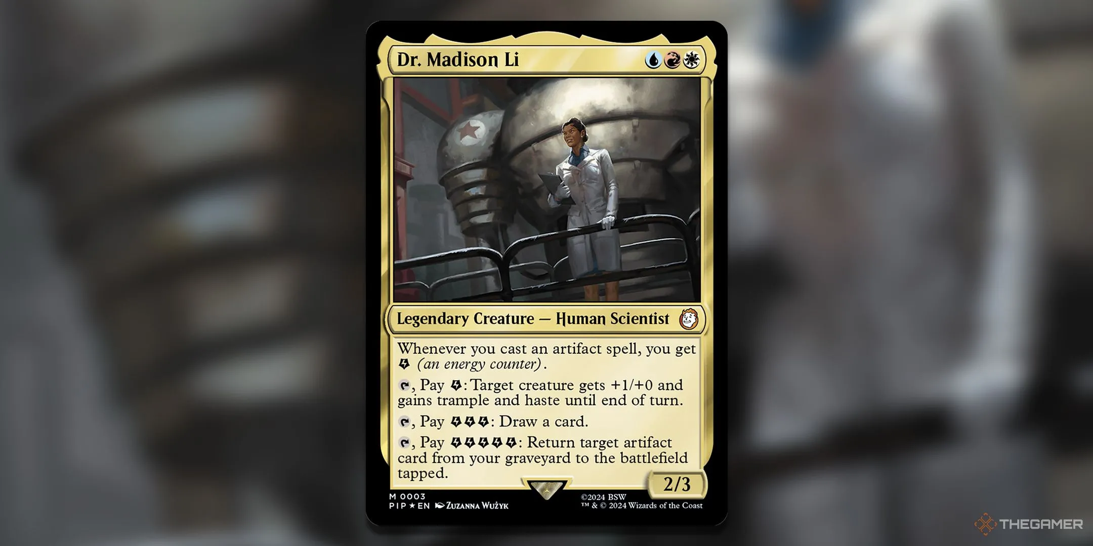 Thẻ Dr. Madison Li trong bộ bài Commander Science! của MTG