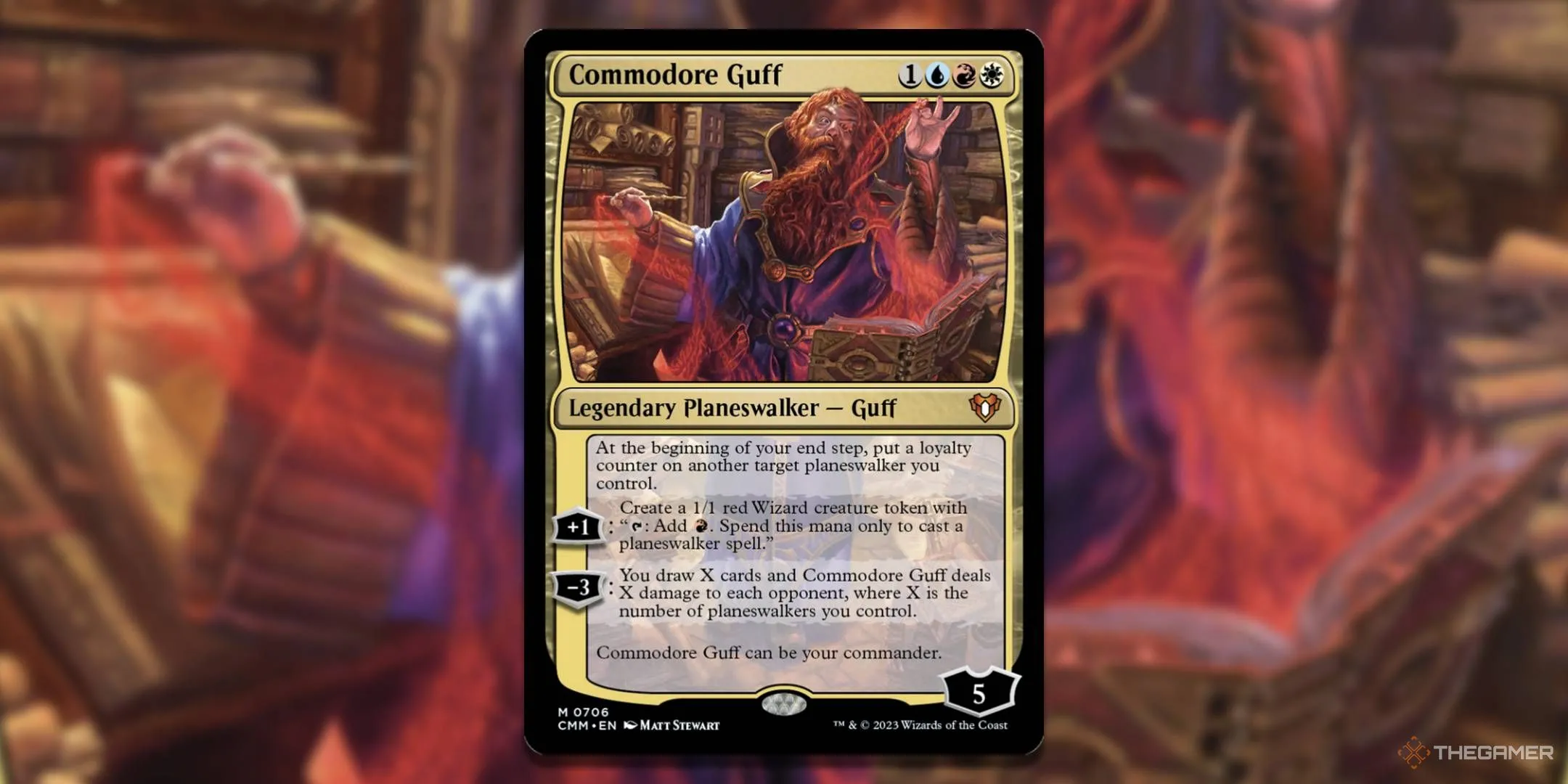 Thẻ Planeswalker Commodore Guff trong bộ bài Planeswalker Party MTG