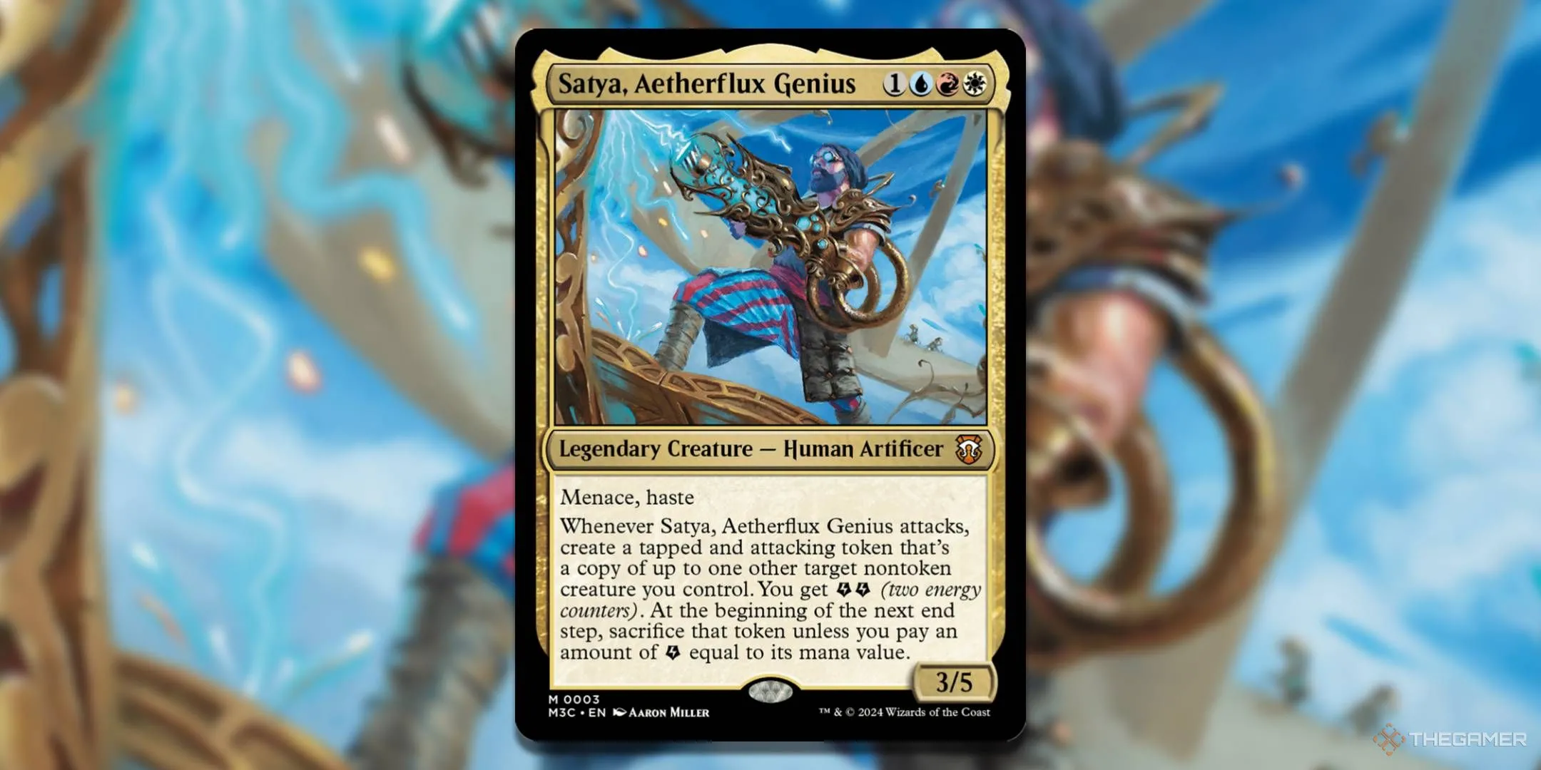 Thẻ Satya, Aetherflux Genius làm chủ đạo cho bộ bài Creative Energy trong MTG