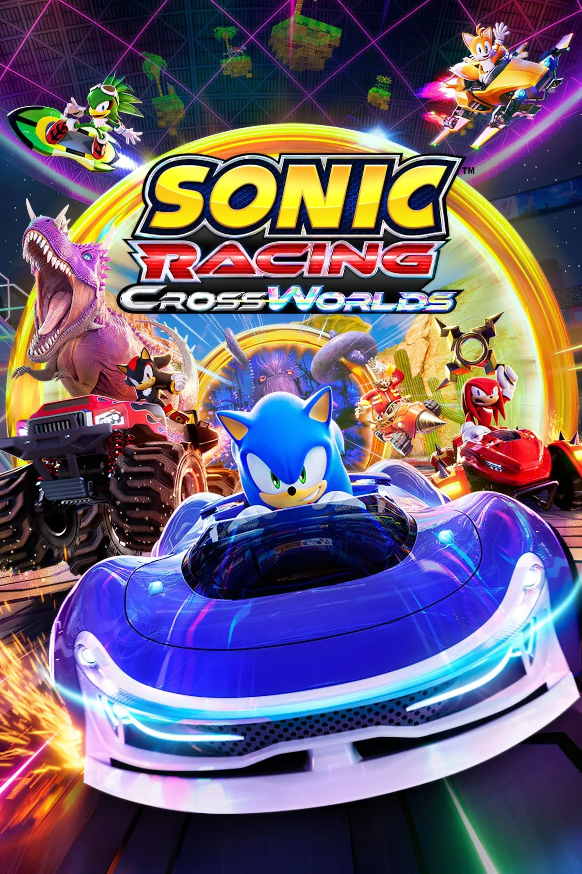 Ảnh bìa chính thức của Sonic Racing CrossWorlds, tựa game đua xe đa nền tảng đầy hứa hẹn
