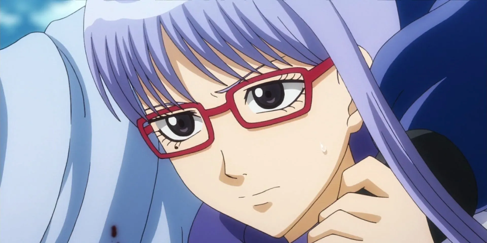 Ayame Sarutobi (Sa-chan) với vẻ ngoài nữ ninja và thái độ đeo bám hài hước trong Gintama