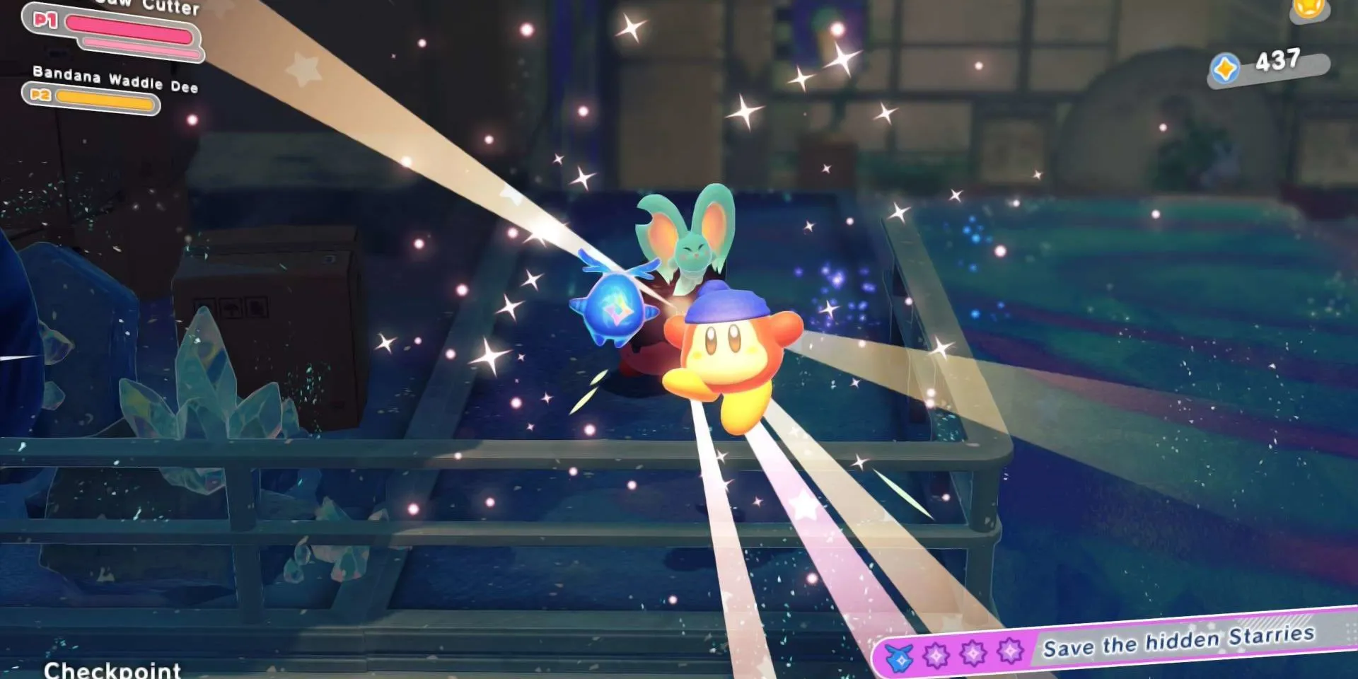Bandana Dee giải cứu một Starry trong Kirby Star-Crossed World, gợi mở về cốt truyện sâu sắc và những bí ẩn của thế giới