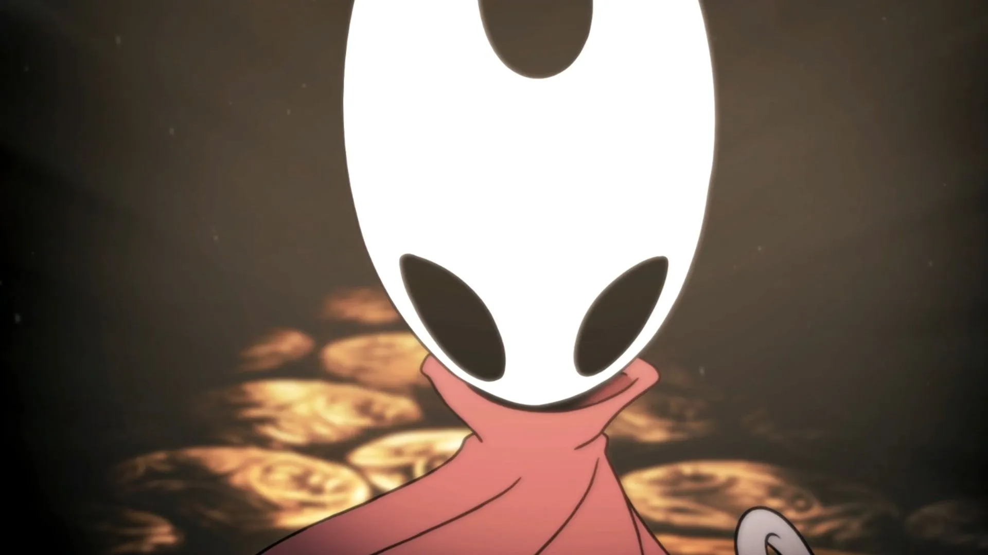 Cận cảnh Hornet trong một đoạn cắt cảnh đầy cảm xúc của Hollow Knight Silksong, thể hiện sự tinh tế trong đồ họa