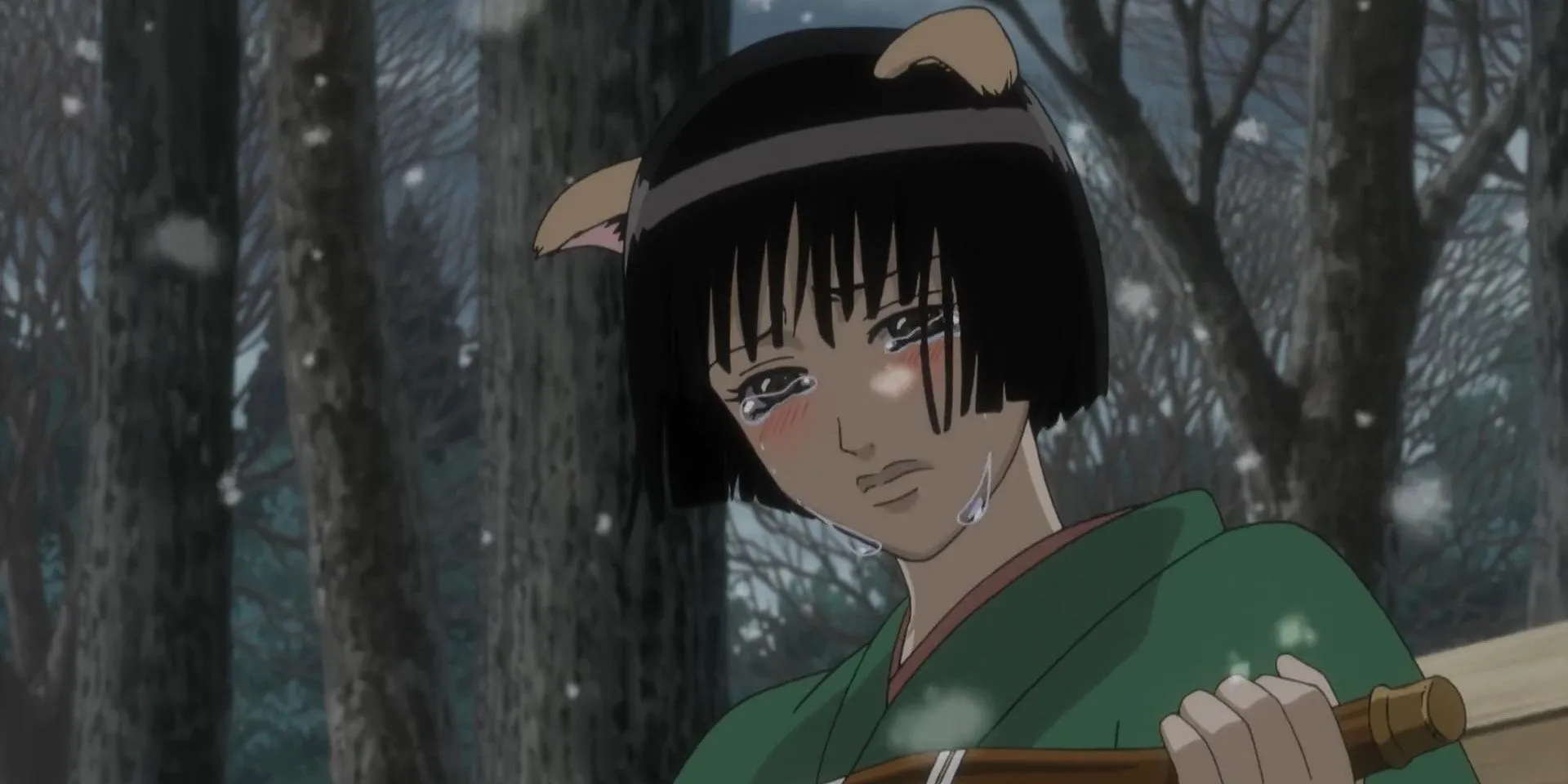 Catherine với biểu cảm dữ dằn nhưng ẩn chứa sự tổn thương, nhân vật hài hước Gintama