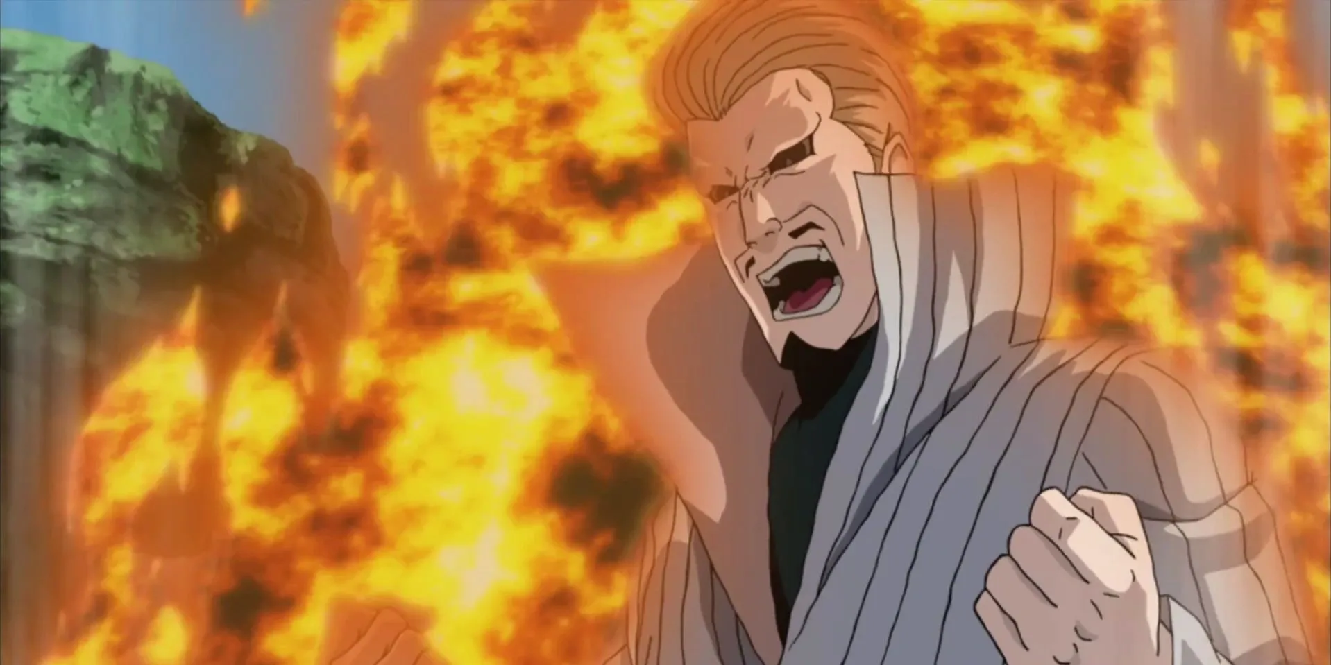 Gengetsu Hozuki, Mizukage đệ Nhị, tạo ra ảo ảnh sò khổng lồ gây hoang mang kẻ địch