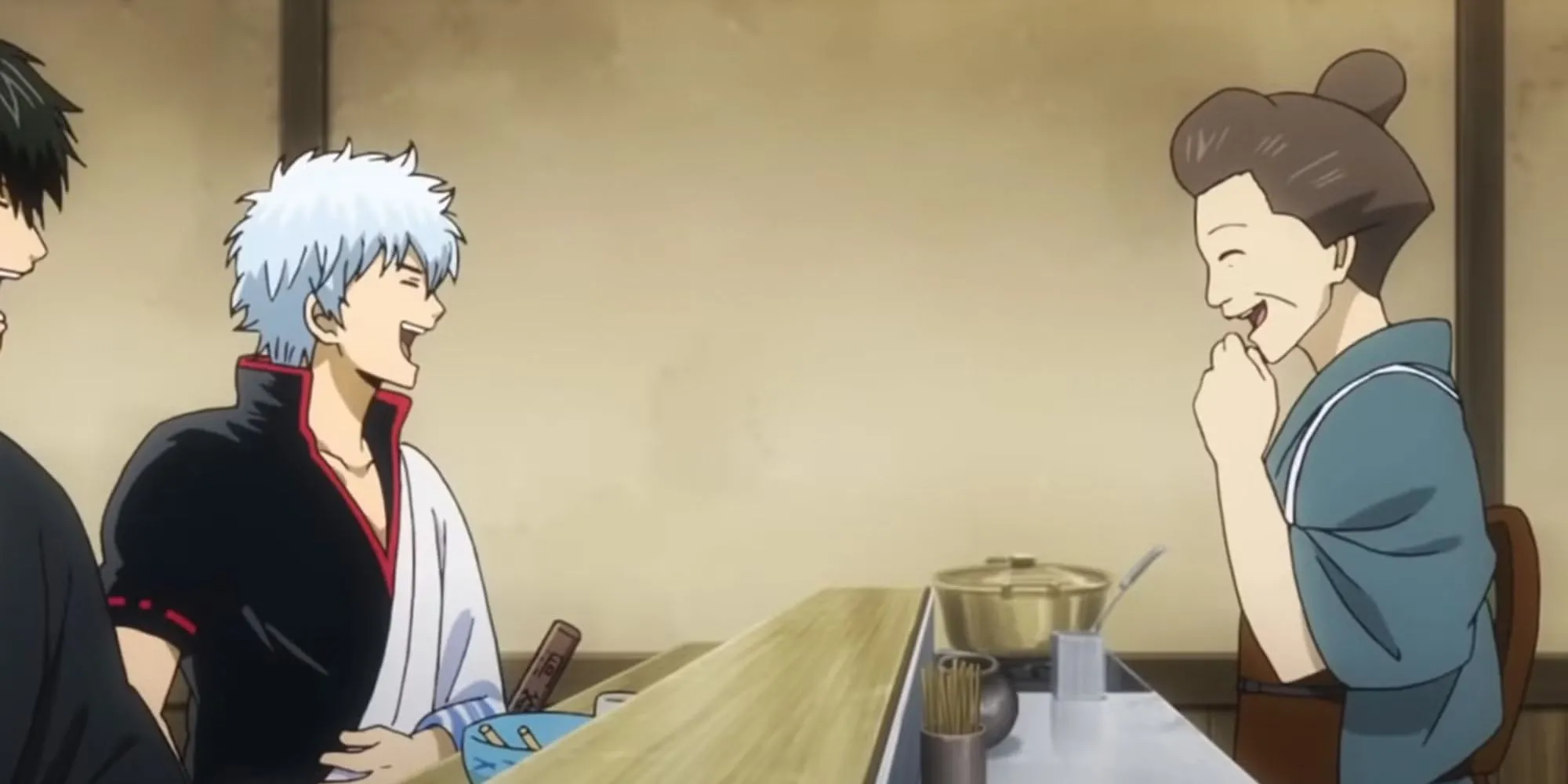 Gintoki Sakata, linh hồn của Yorozuya, với vẻ mặt thờ ơ nhưng ẩn chứa bi kịch quá khứ và sự quan tâm sâu sắc