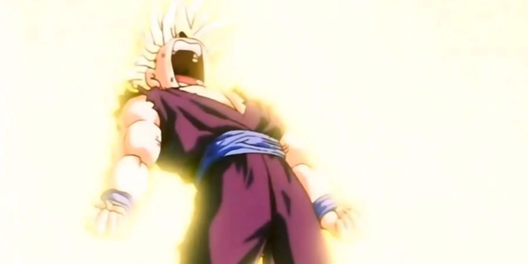 Gohan biến hình Super Saiyan 2 trong Cell Games