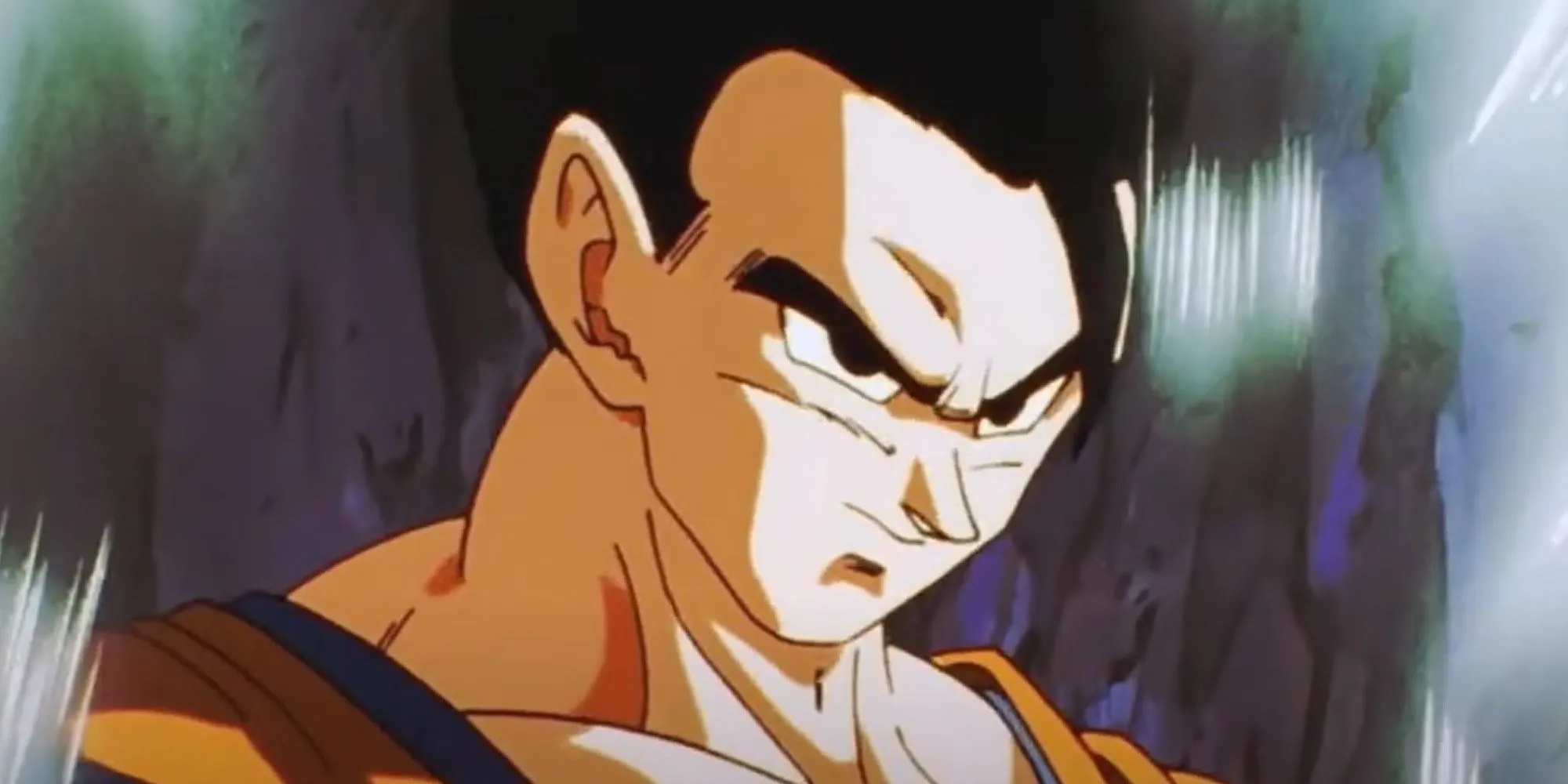 Gohan trong trạng thái Mystic đối đầu với Buu