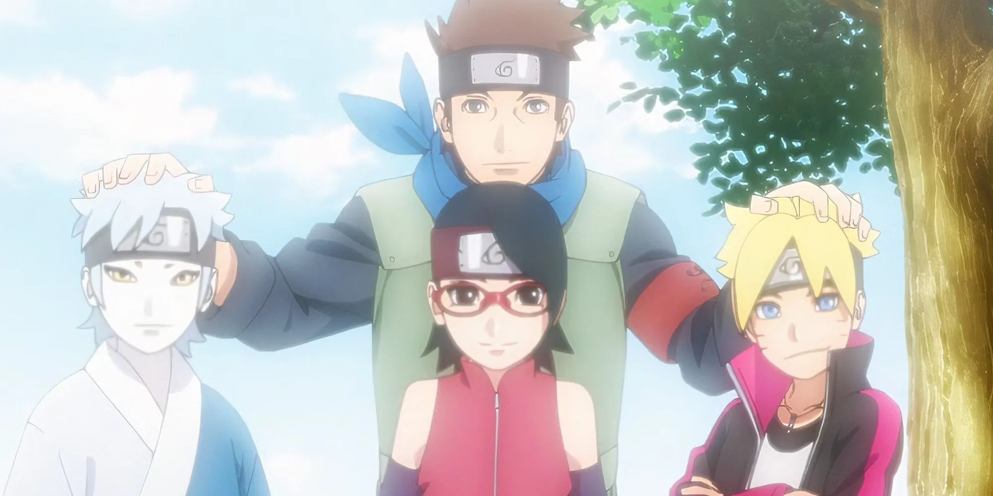 Konohamaru Sarutobi cùng các học trò của mình, mang trong mình dòng máu Hokage Đệ Tam