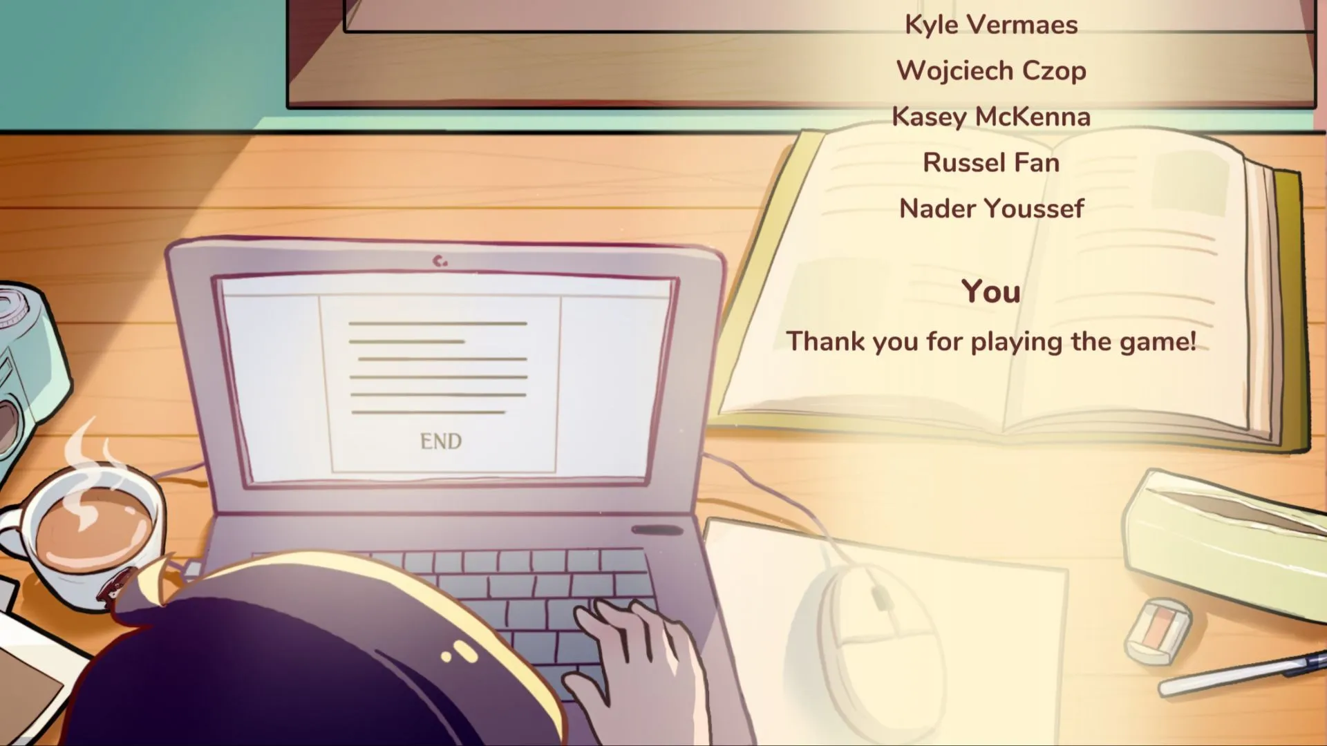 Màn hình credits của Little Problems: A Cozy Detective Game