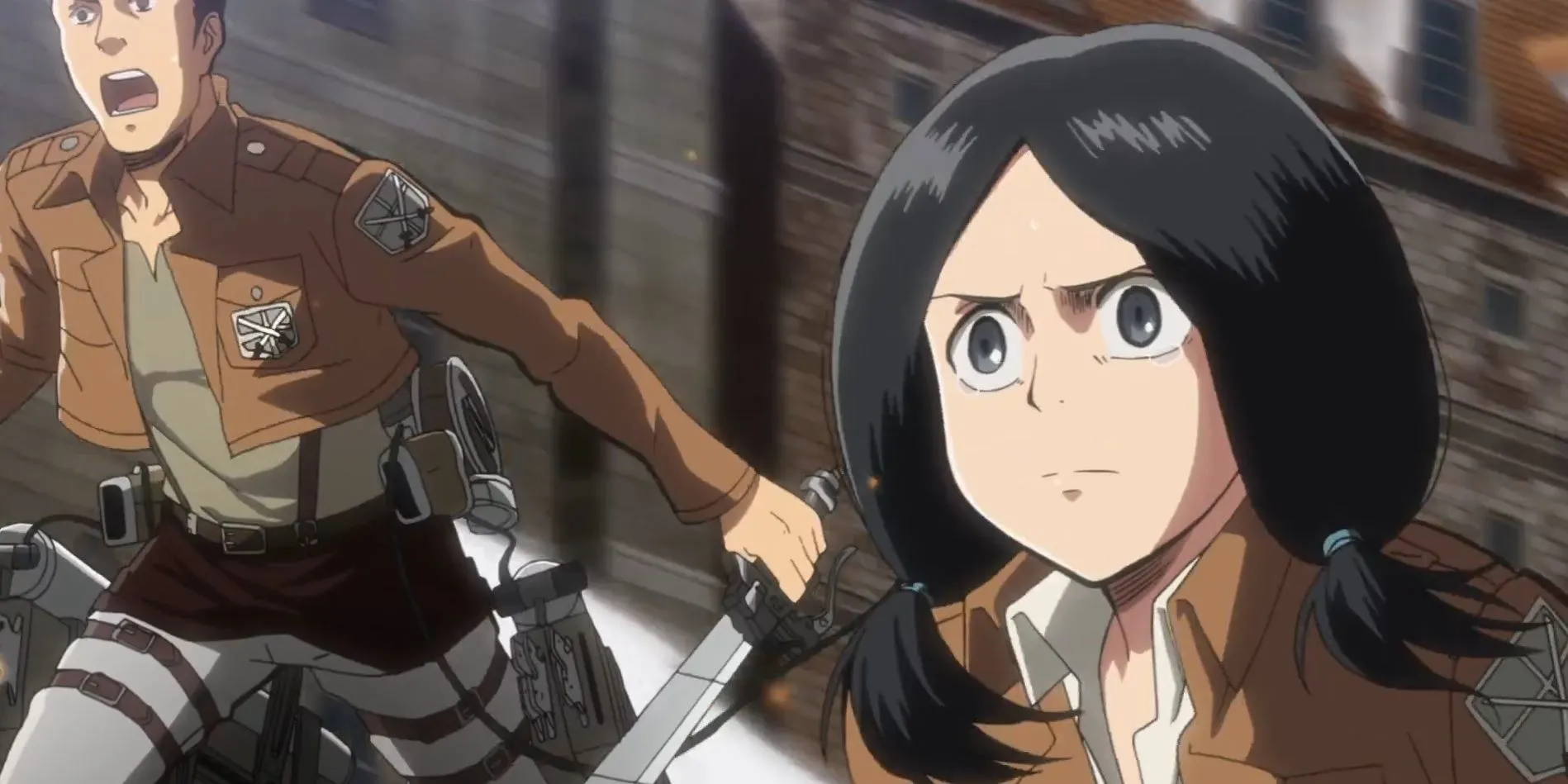 Mina Carolina, học viên khóa 104, trước khoảnh khắc định mệnh bị Titan tấn công trong Attack on Titan