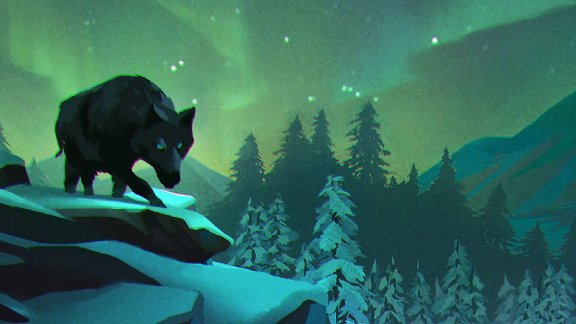 Một người sống sót đơn độc trong The Long Dark, dưới bầu trời cực quang huyền ảo nhưng đầy hiểm nguy