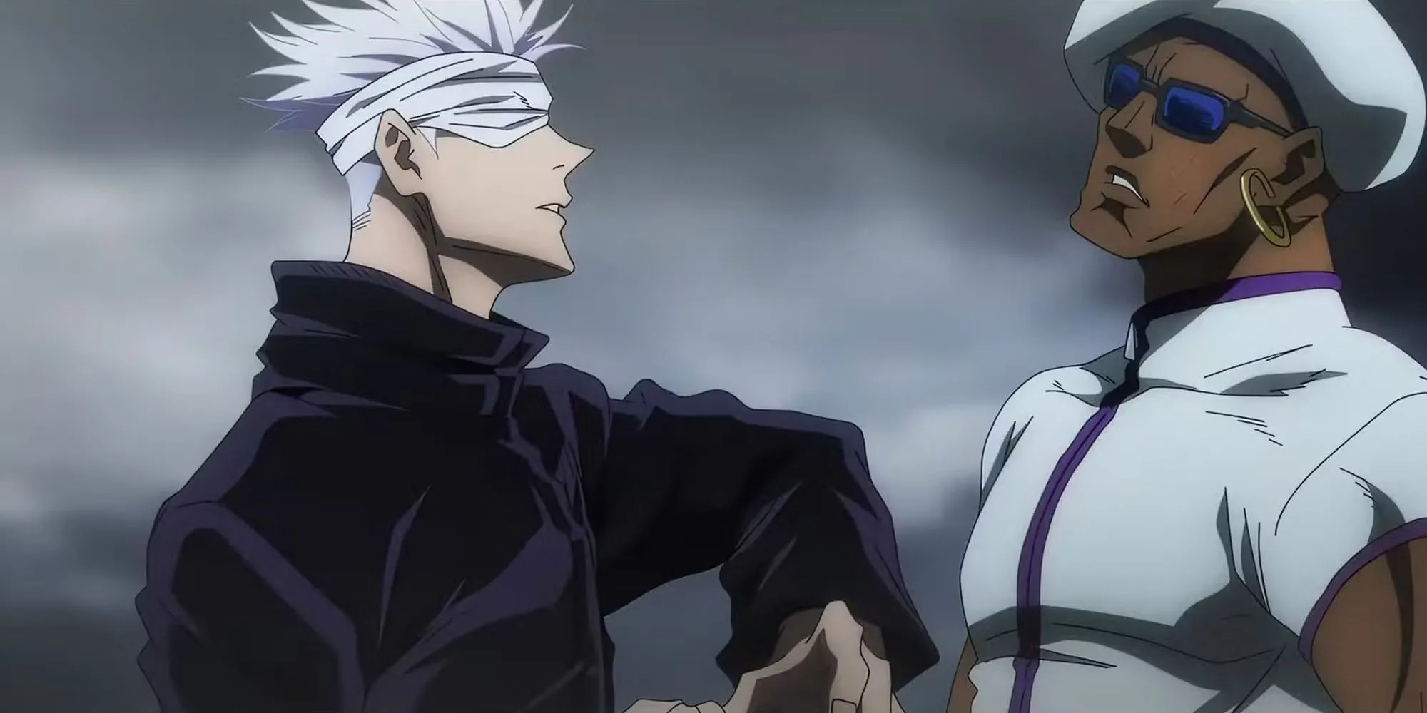 Satoru Gojo dễ dàng áp đảo Miguel trong trận chiến ở Jujutsu Kaisen 0, biến đối thủ thành bài tập khởi động