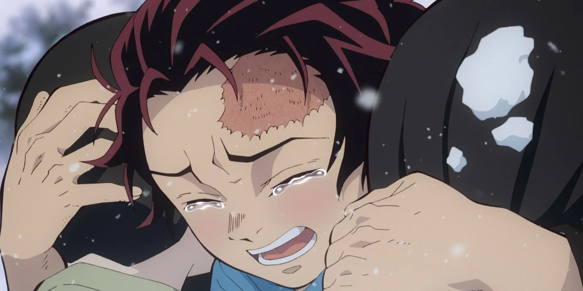 Tanjiro chìm sâu trong giấc mơ lý tưởng về gia đình đã mất, trì hoãn thoát khỏi ảo ảnh của Enmu trên Chuyến Tàu Vô Tận