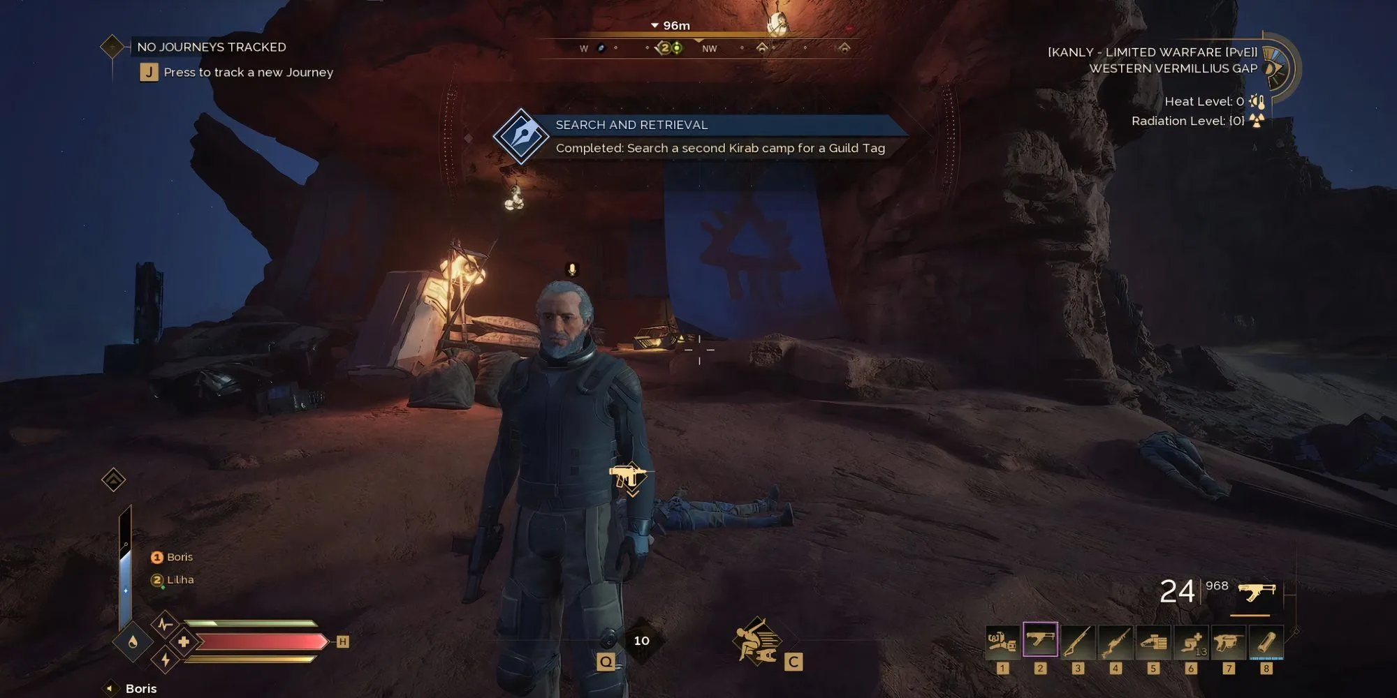 Thẻ guild thứ hai được tìm thấy trên vách đá khô cằn, phía đông nam khu vực sự cố trong Dune Awakening