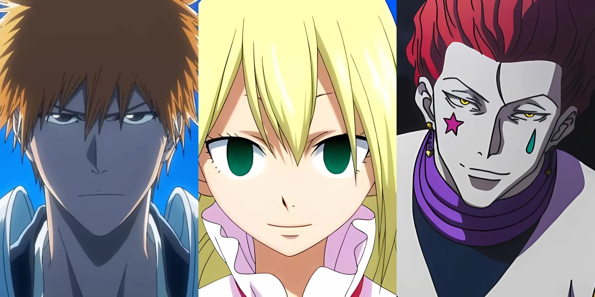Tổng hợp hình ảnh các anime đình đám như Bleach, Fairy Tail, Hunter x Hunter, minh họa cho sức sống của thể loại anime Gintama