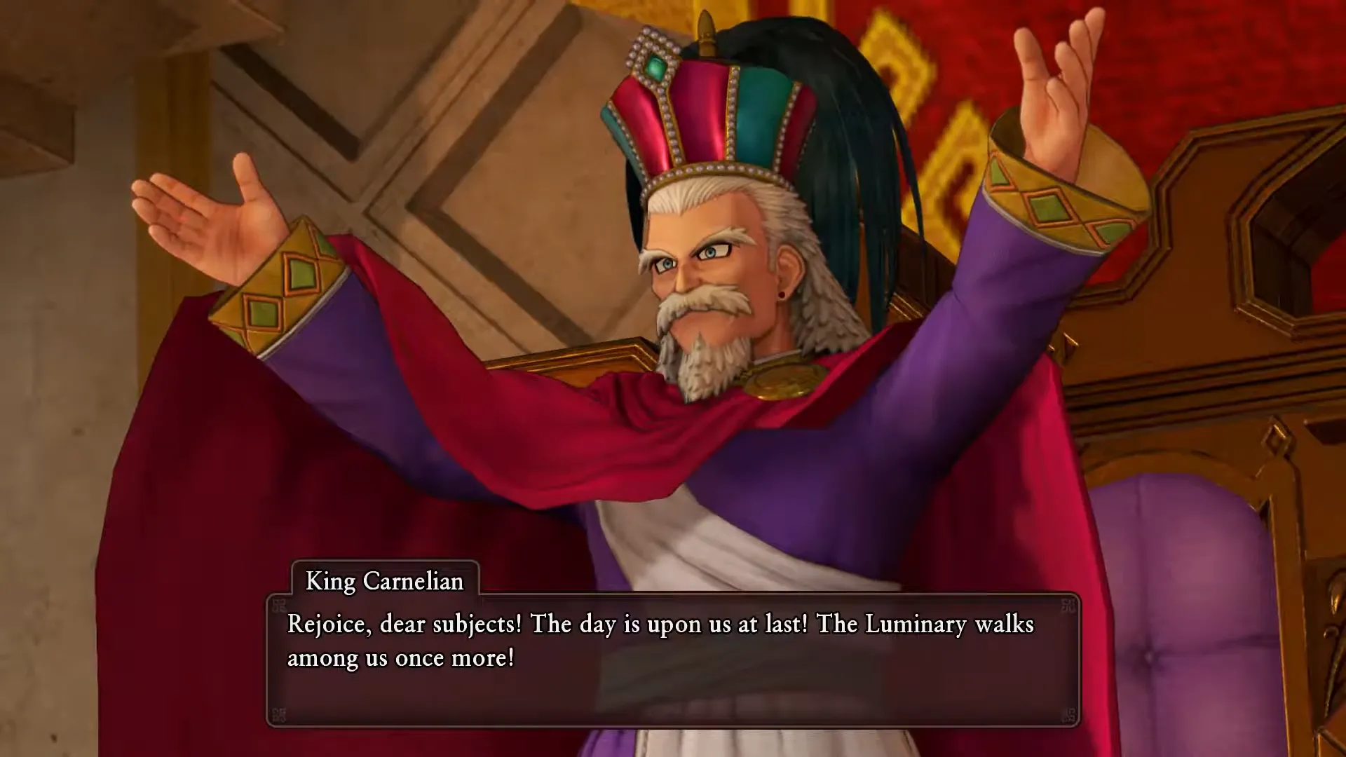 Vua Carnelian đầy quyền uy trong Dragon Quest XI, ẩn chứa một bí mật
